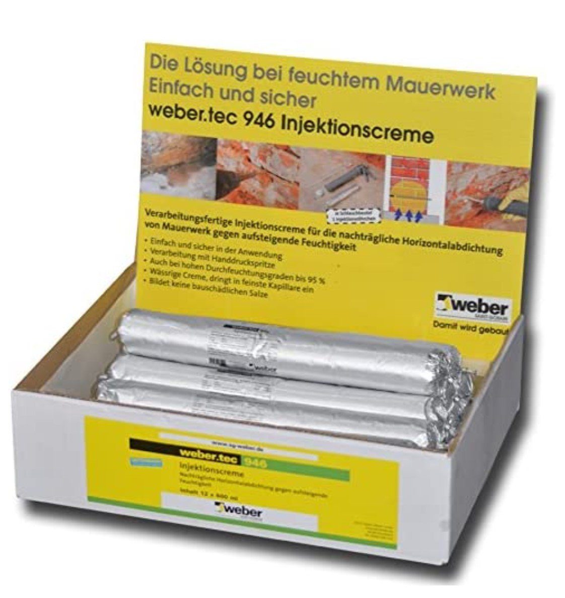 Dichtstoff weber.tec 946 Silanbasierte Injektionscreme, 600ml günstig online kaufen