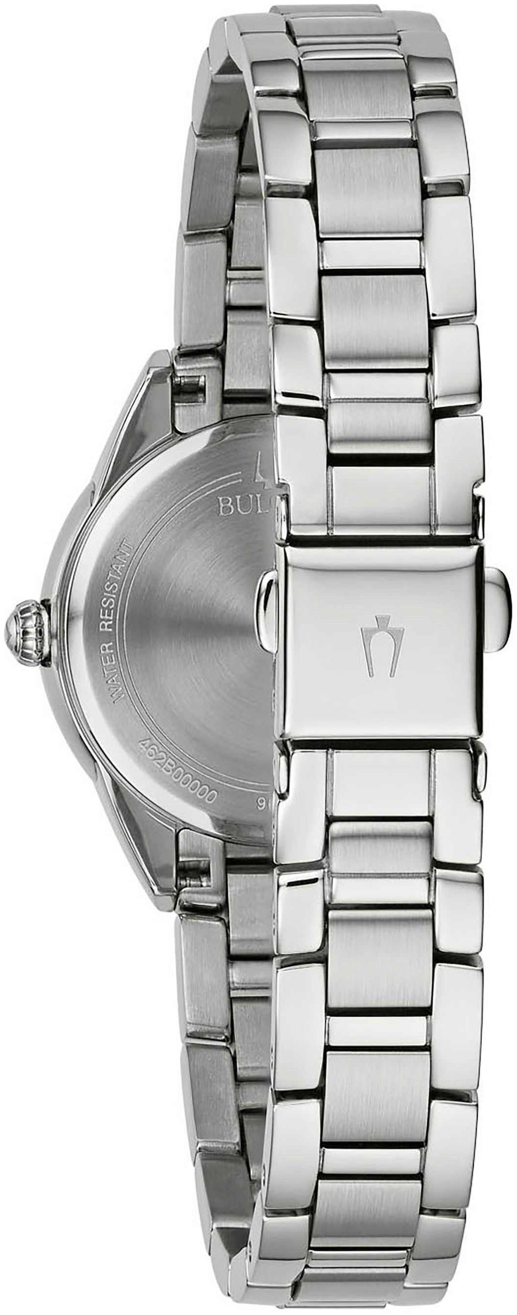 Bulova Quarzuhr 96P254, Armbanduhr, Damenuhr, Edelstahlarmband, analog