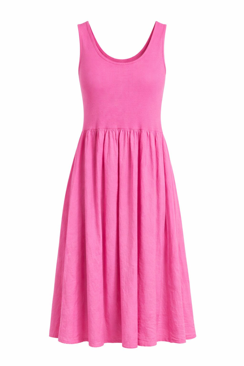 ITALY VIBES Sommerkleid - Kleid Damen - Midikleid - Jerseykleid - ärmelloses Kleid ONE SIZE / passend für Größe XS - L