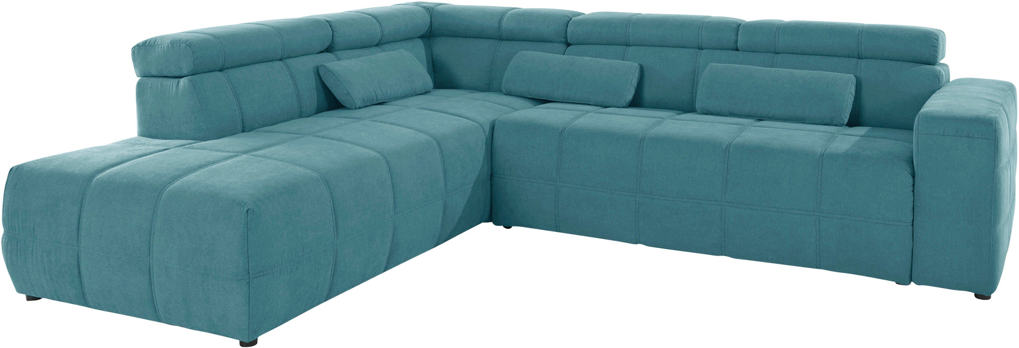 DOMO collection Ecksofa "Brandon B/T/H: 289/177/80 cm, whlw. mit Sitztiefen günstig online kaufen