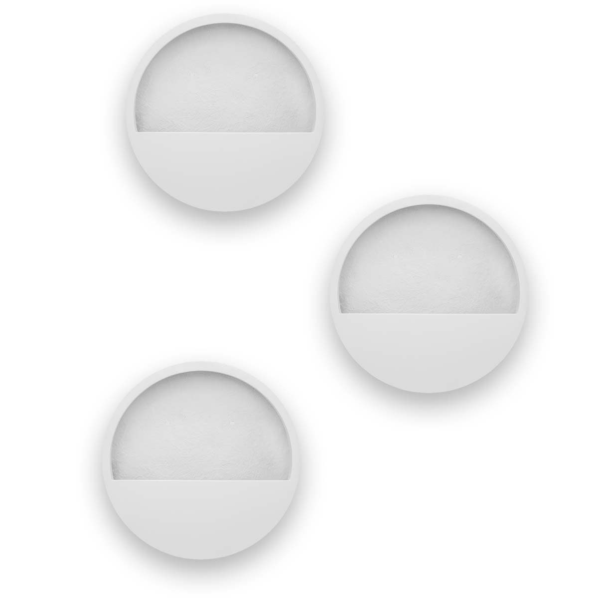 finestgreen Pflanzkübel Hanging Wally 3er Set Ø 40 (3 St., 3er-Set), aus Fiberstone, wasserdicht, frostfest und UV-beständig