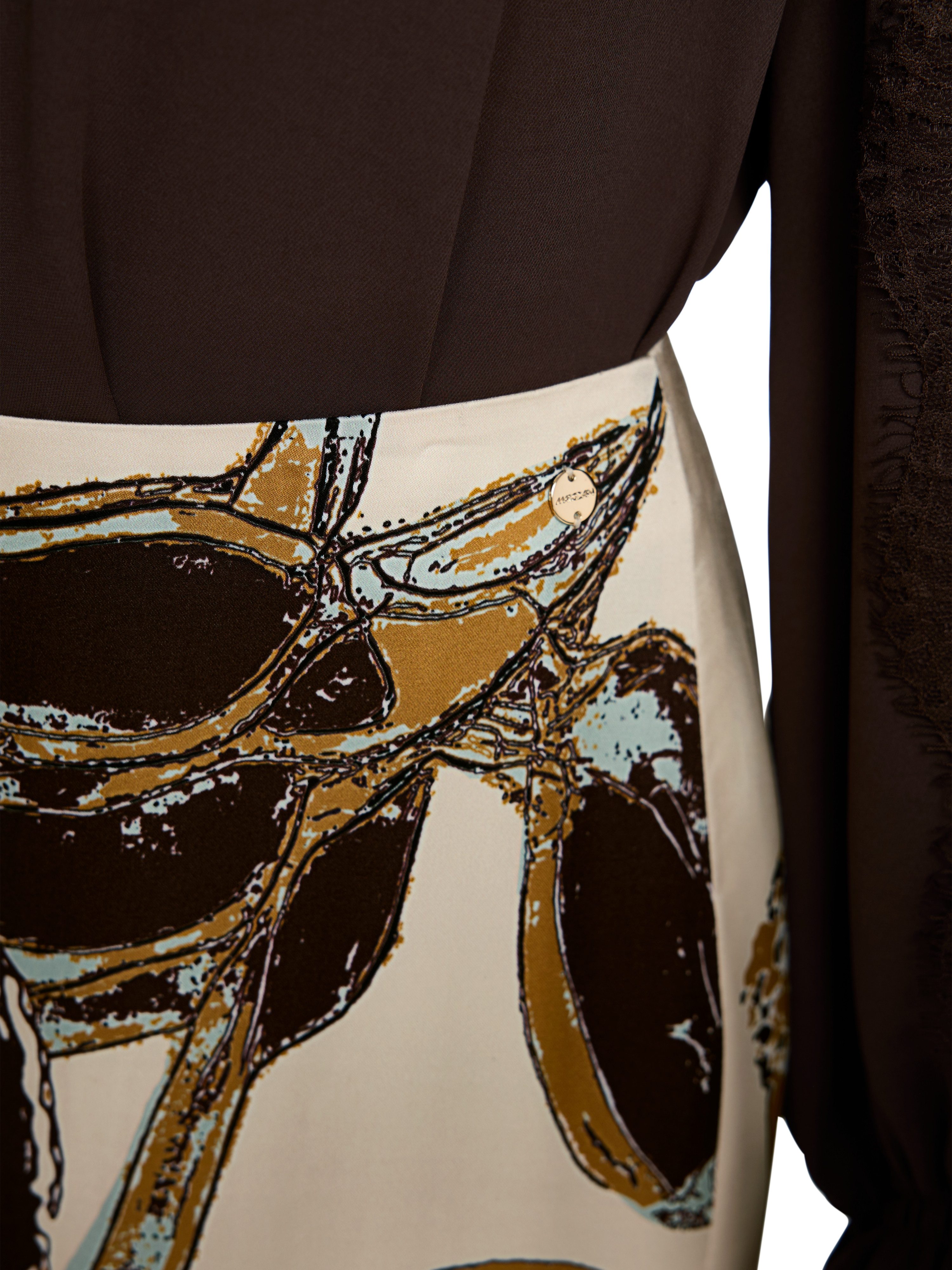Marc Cain Midirock Fading Flowers Premium Damenmode