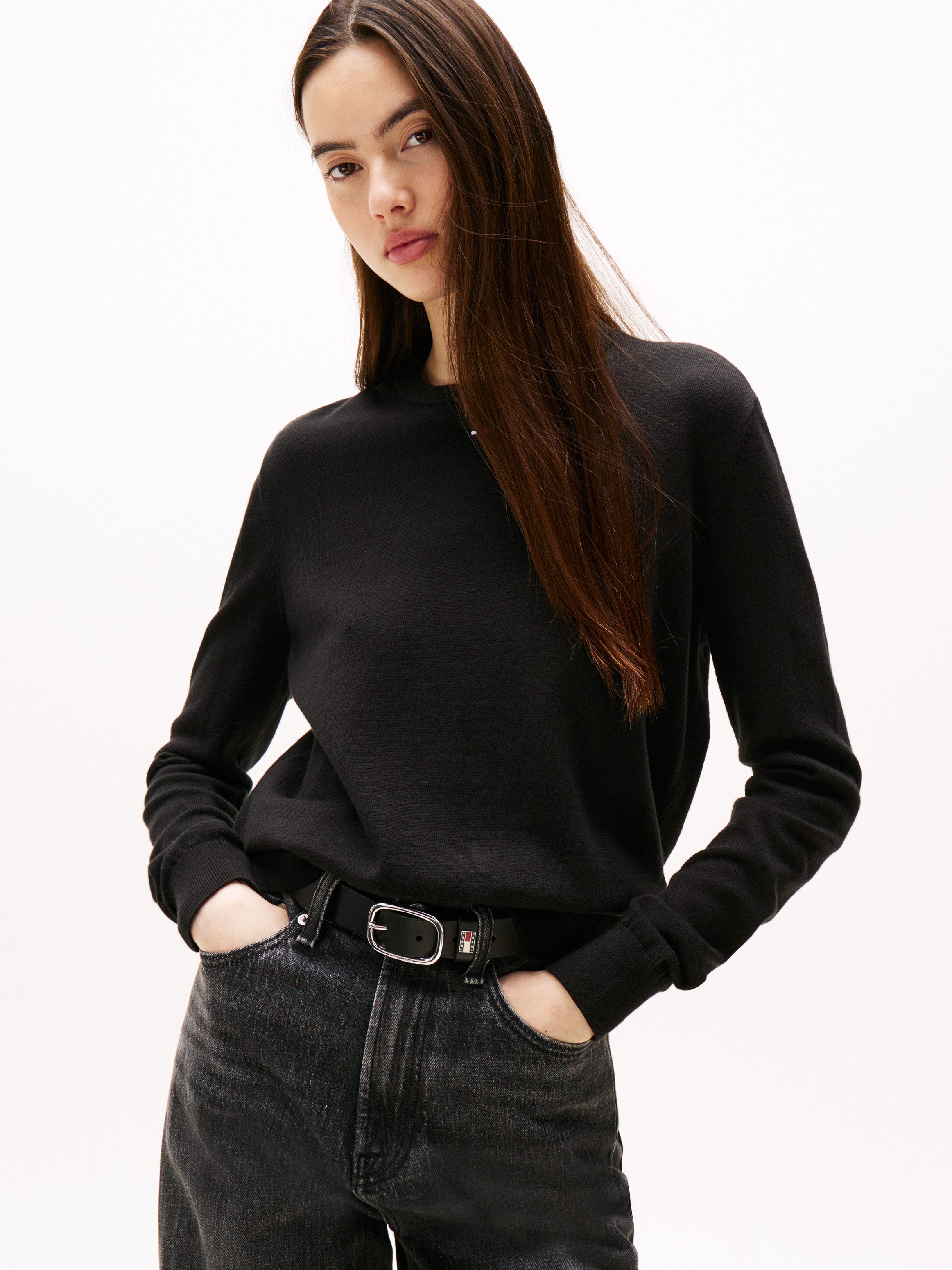 Tommy Jeans Strickpullover TJW ESSENTIAL CREW günstig online kaufen