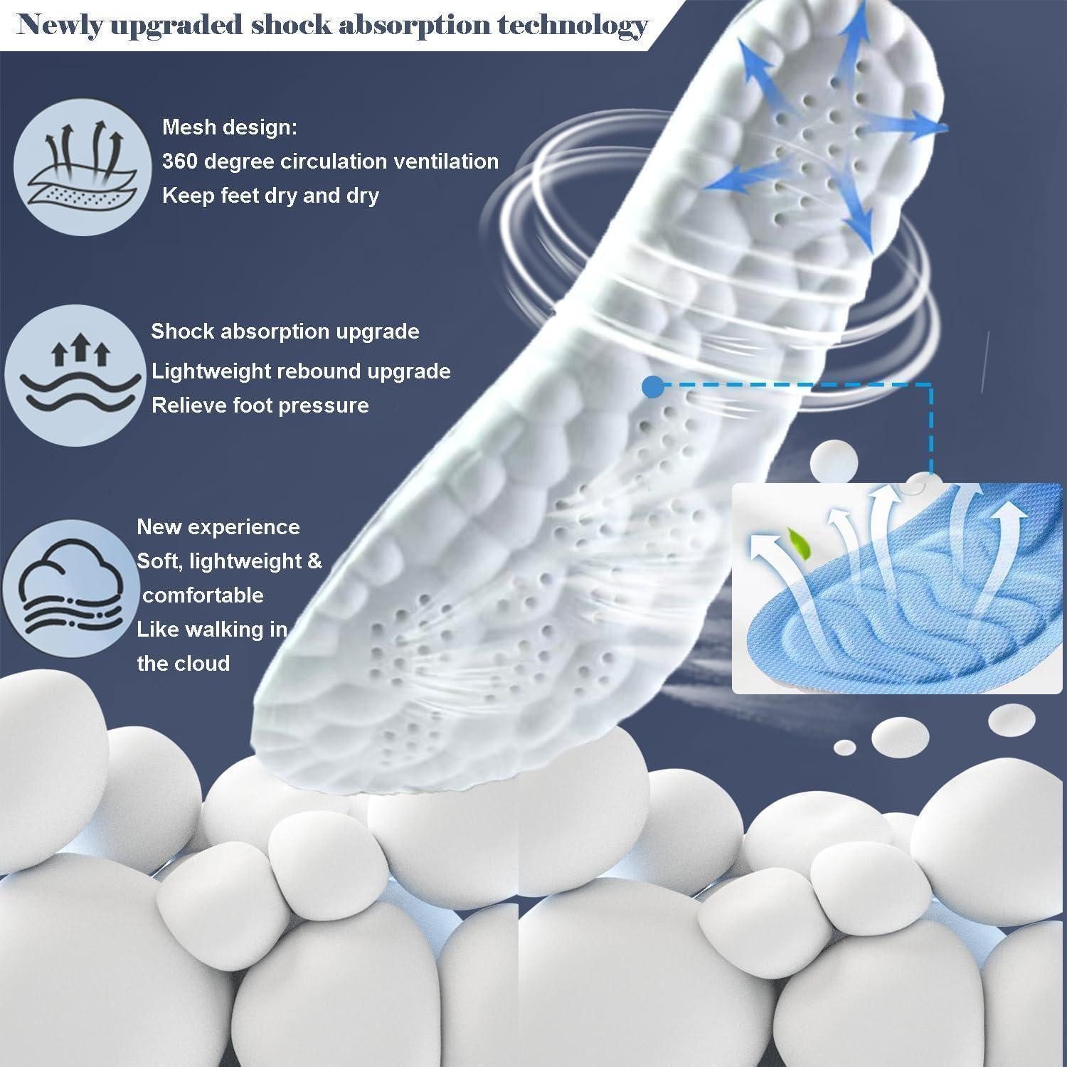 LuxusKollektion orthopädische Schuheinlagen Komfort Sport Einlegesohlen Schuhe Sohlen Fußmassage atmungsaktiv