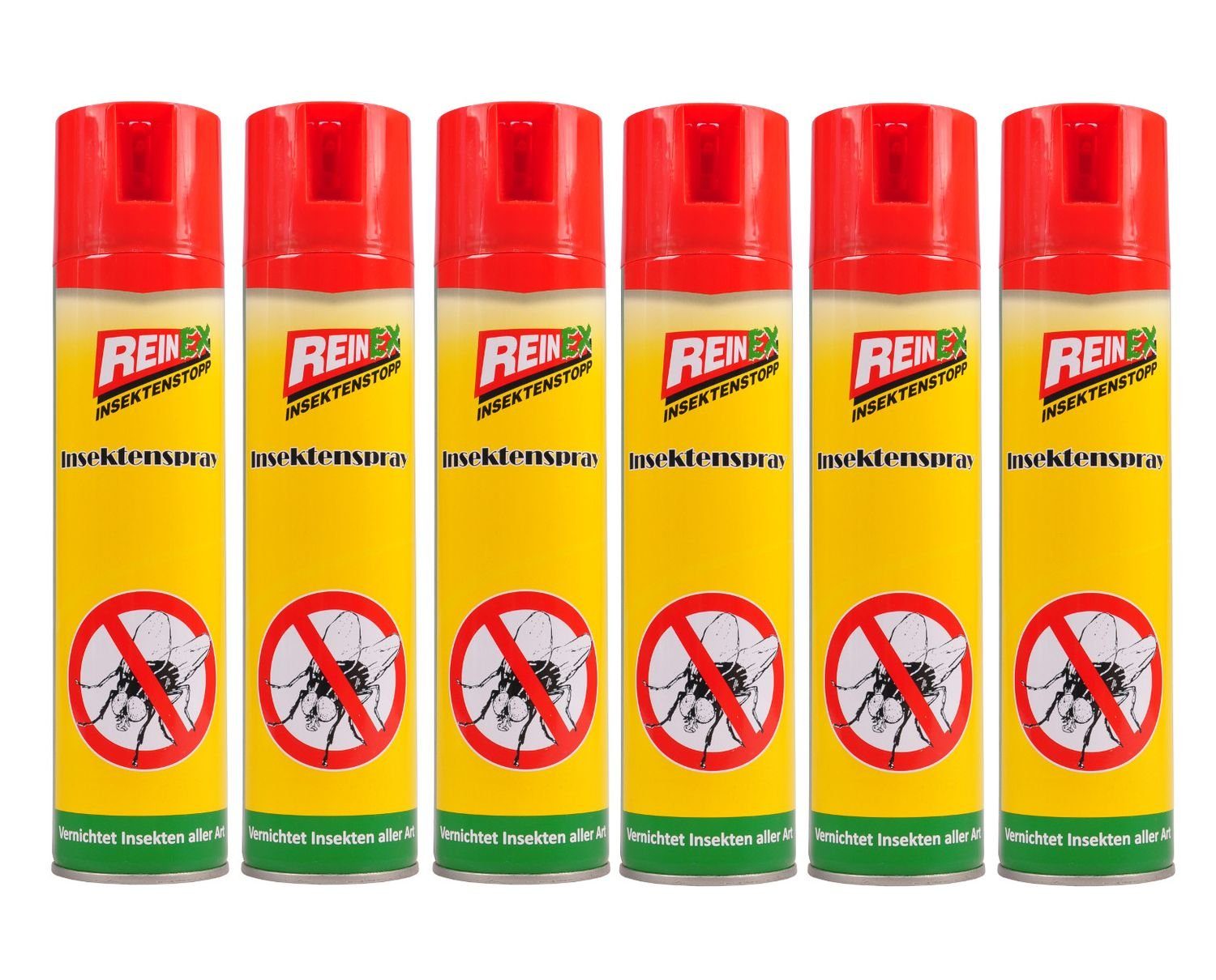 Reinex Gift-Rattenköder 6x Reinex Insektenspray 400ml Insektenstopp Mückenspray Fliegenspray W