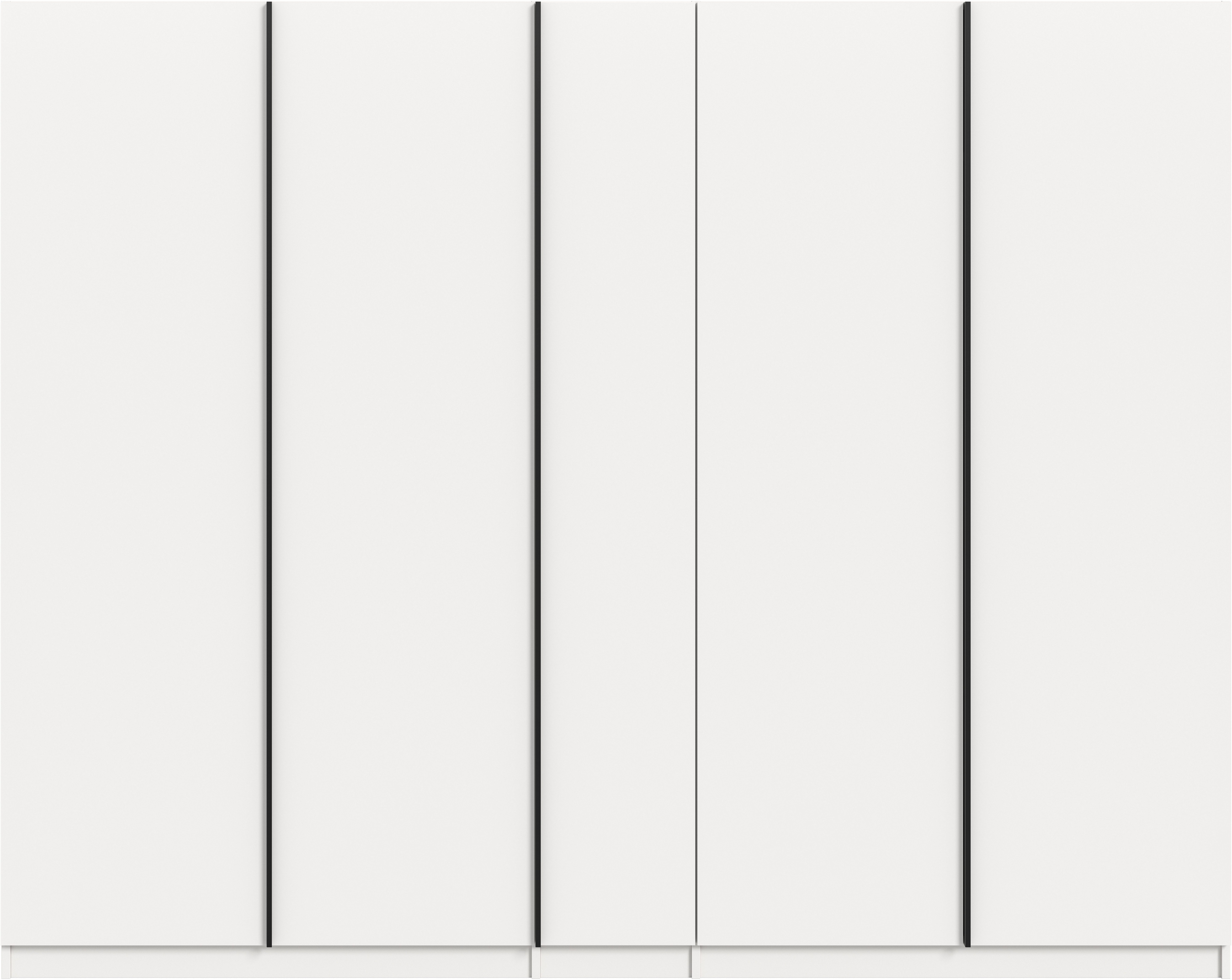 Home affaire Kleiderschrank BENDINGO, Schlafzimmerschrank, Schrank, Garderobenschrank (OTTO BESTSELLER, Garderobe & Schlafzimmer) Breite 230cm, weiß, 5-türig, 2 Kleiderstangen und 6 Ablageböden