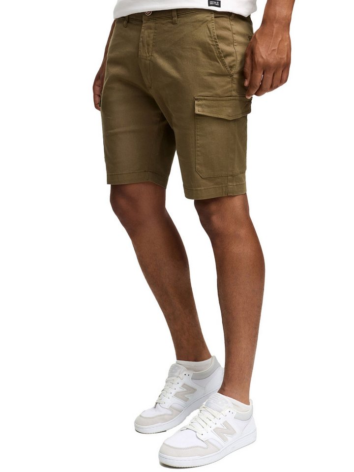 INDICODE Cargoshorts LAULAX Cargo kurze Hose Herren Shorts, Sommer Freizeithose mit Taschen Sportlich eleganter Look - Regular Fit - Bequemes Material mit Stretch