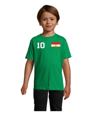 Blondie & Brownie T-Shirt Kinder Kurdistan Fan Sport Trikot Fußball Weltmeister Meister WM