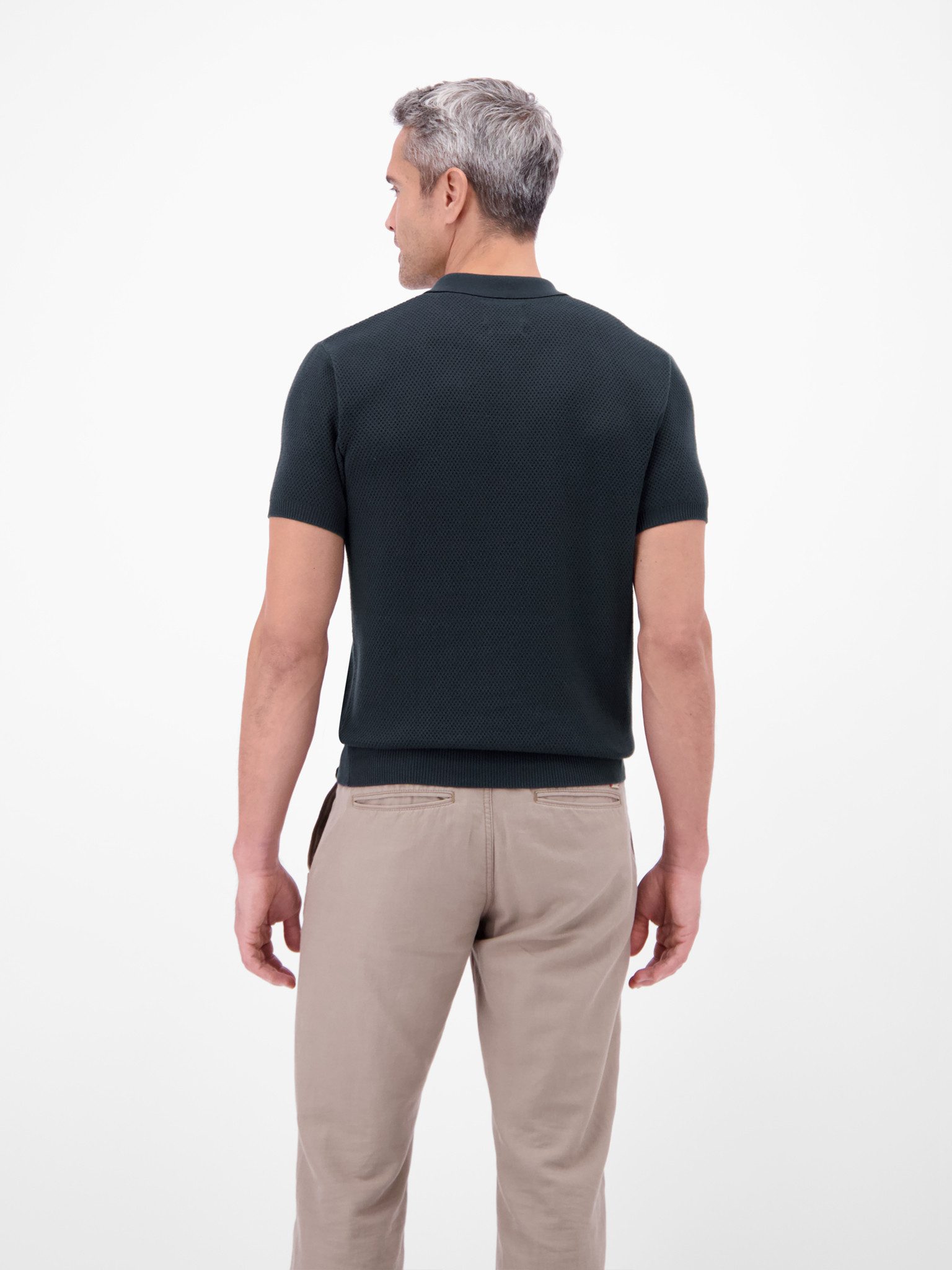 LERROS Poloshirt mit Strick-Struktur