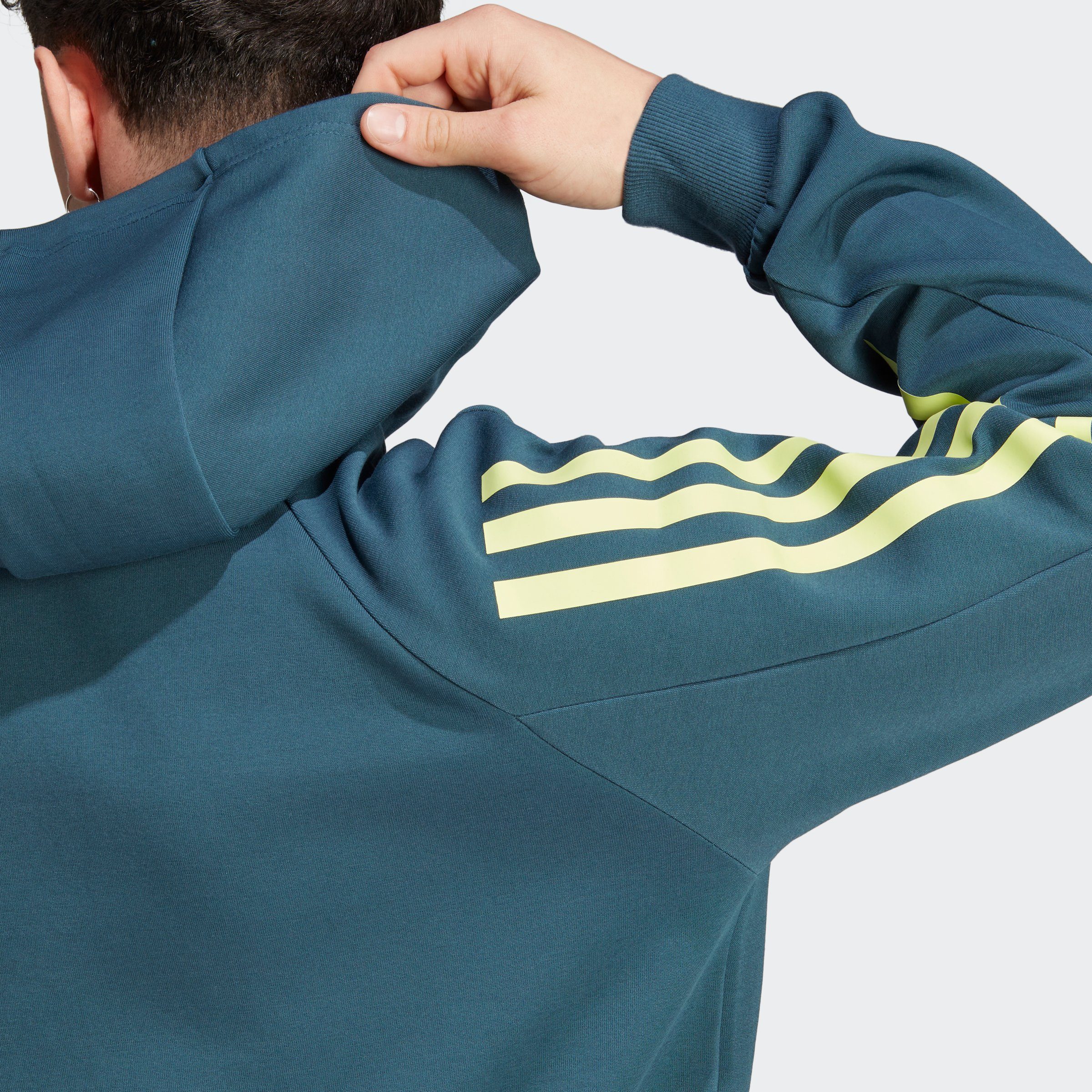 3STREIFEN ICONS Arctic Sweatshirt Night KAPUZENJACKE FUTURE Sportswear adidas