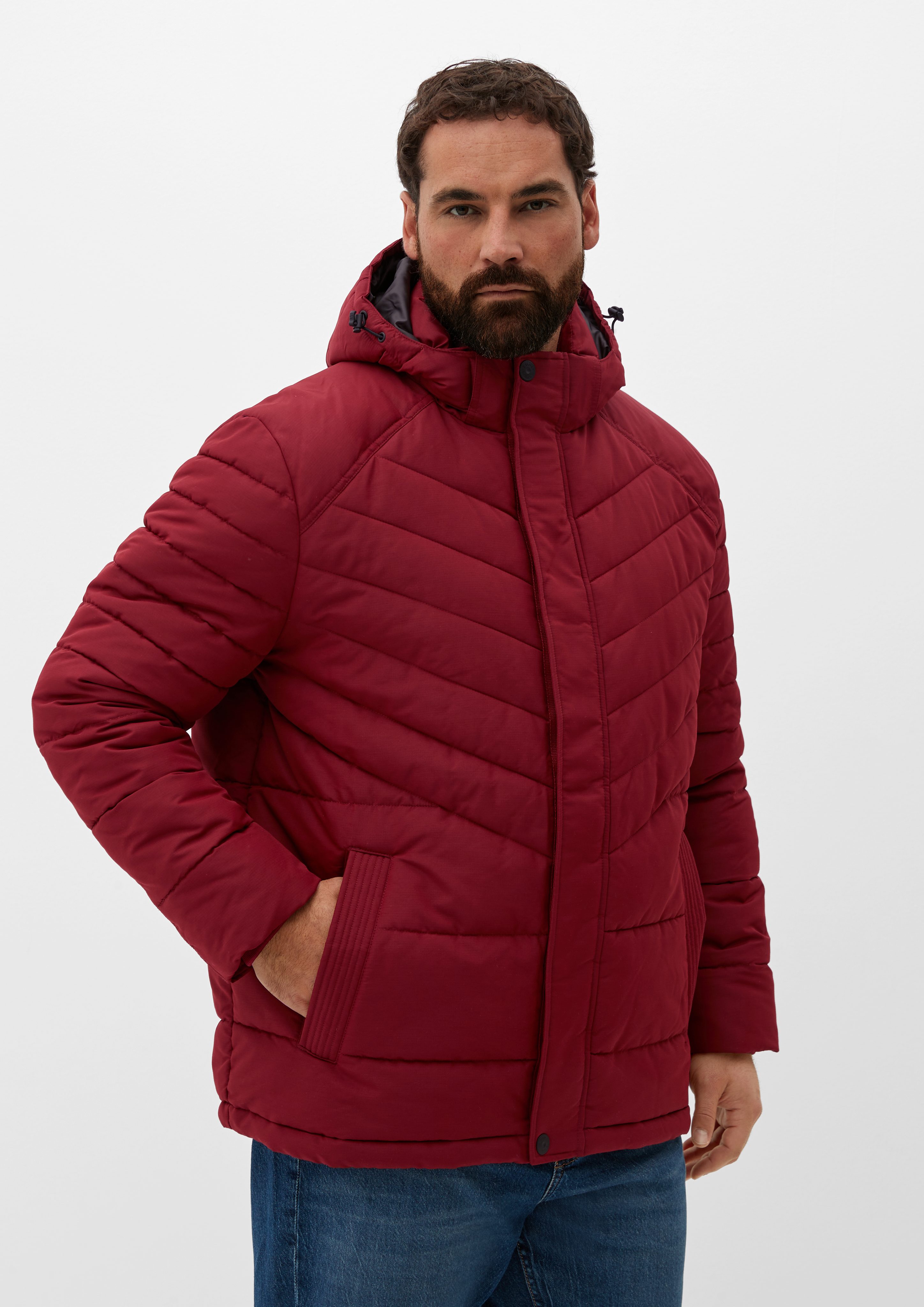 s.Oliver Outdoorjacke Pufferjacke mit Kapuze