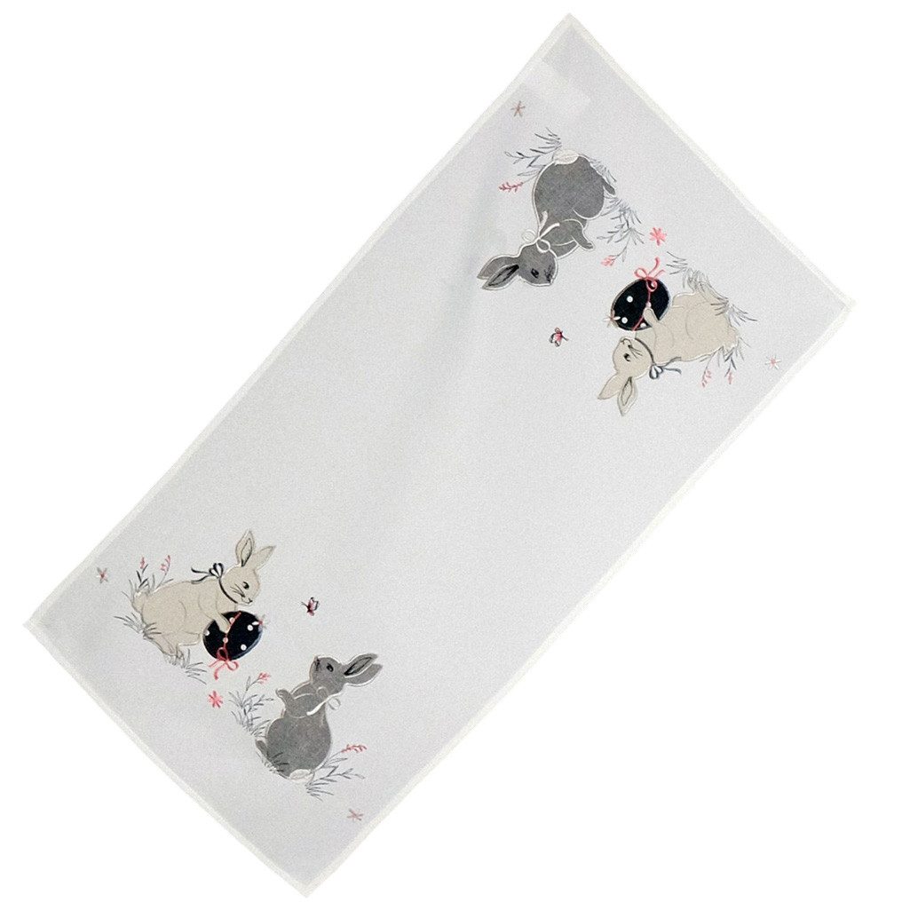 texpot Tischdecke Stickerei Osterhase Osterei Ostern Frühling (1-tlg) günstig online kaufen