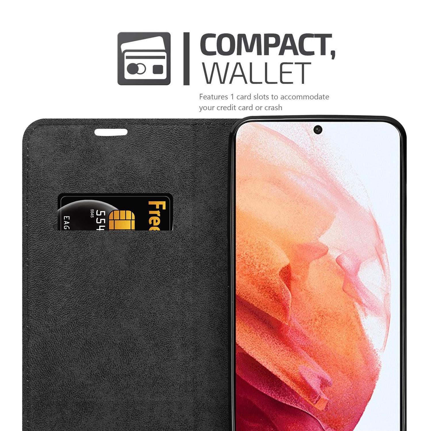 Cadorabo Handyhülle für Samsung Galaxy S21 PLUS Hülle Samsung Galaxy S21 PLUS, Hülle Schutzhülle mit Standfunktion, Magnetverschluss und Kartenfach