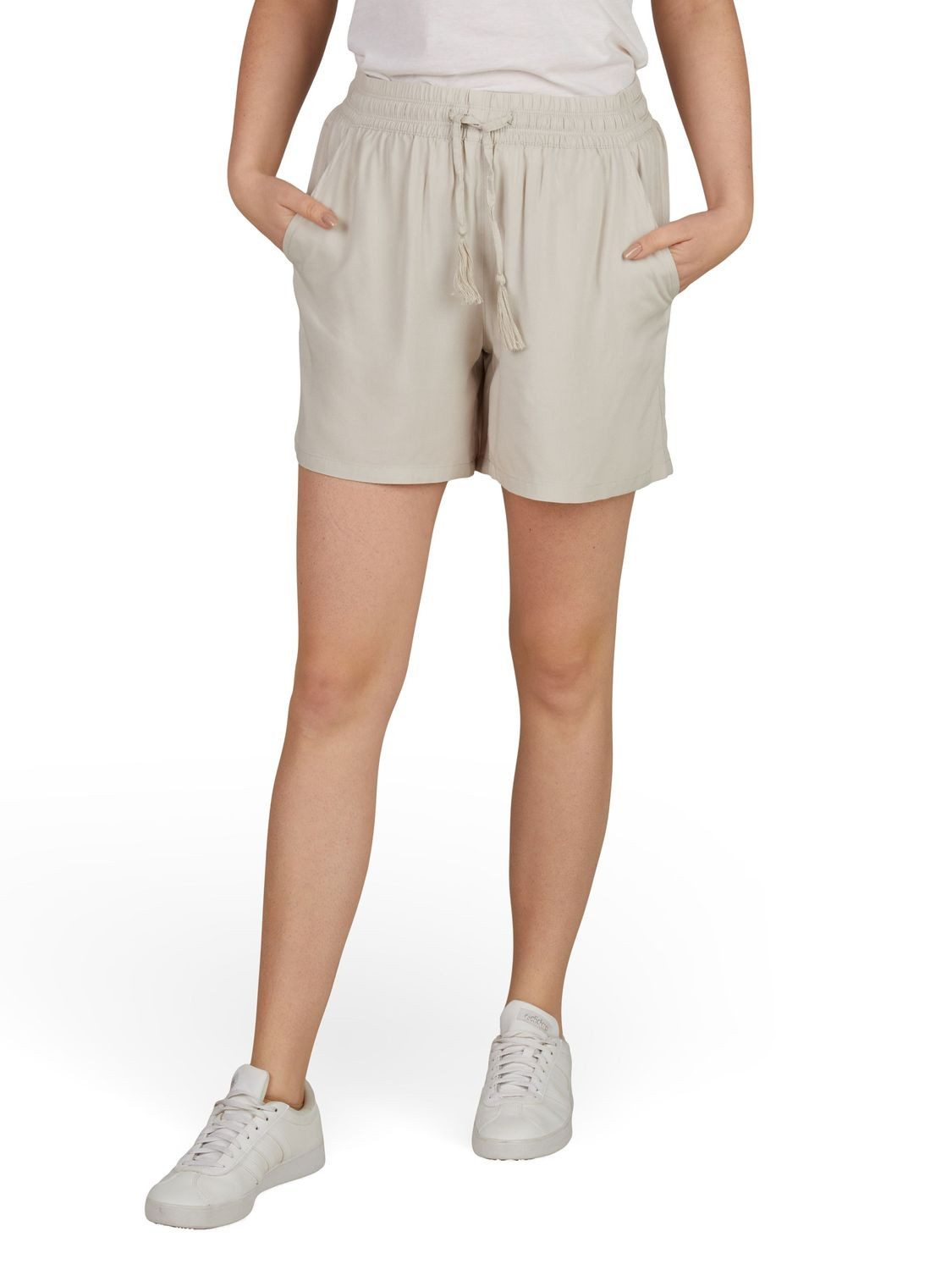 DENIMFY Sweatshorts Damen Shorts DFLia Regular Fit kurze Stoffhose mit Kordelzug