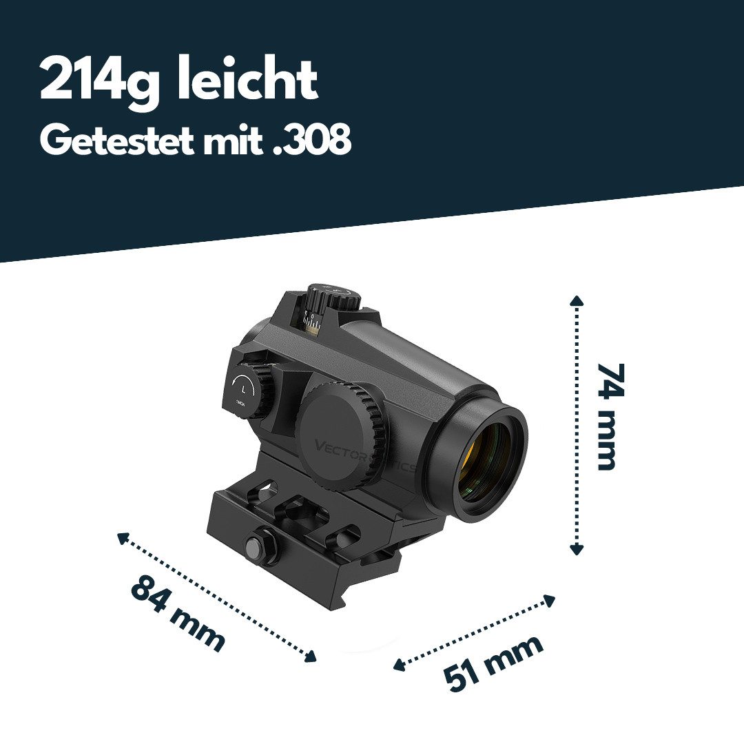 Vector Optics Punktvisieraufsatz Vector Optics SCRD-PD12 Maverick-II Plus 1x22 DBR – Bild 3 von 5