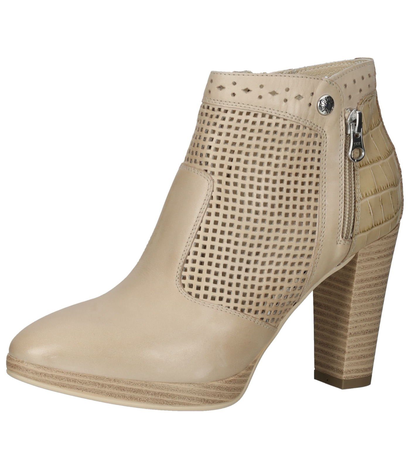 Cetti Leder Stiefelette Damen - Klassische Schnürstiefelette Flach