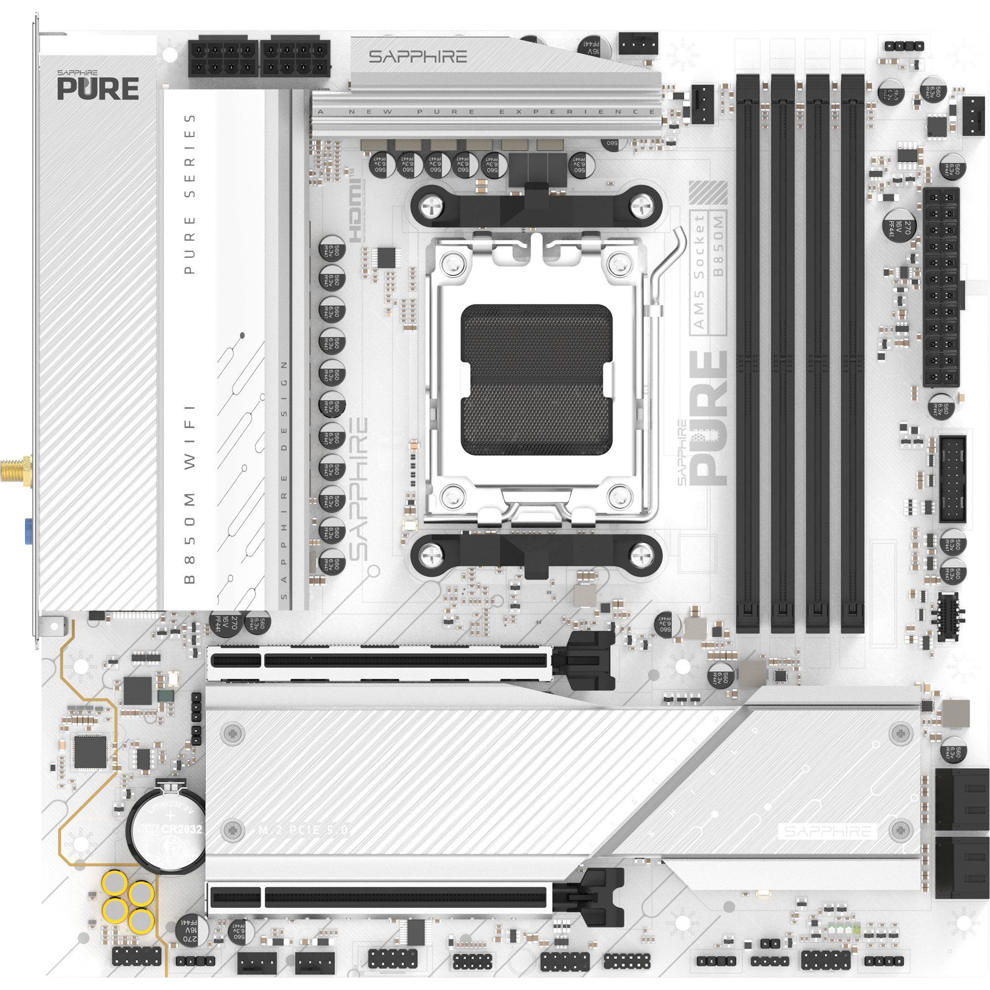 Sapphire SAPPHIRE PURE B850M WIFI, Mainboard Mainboard