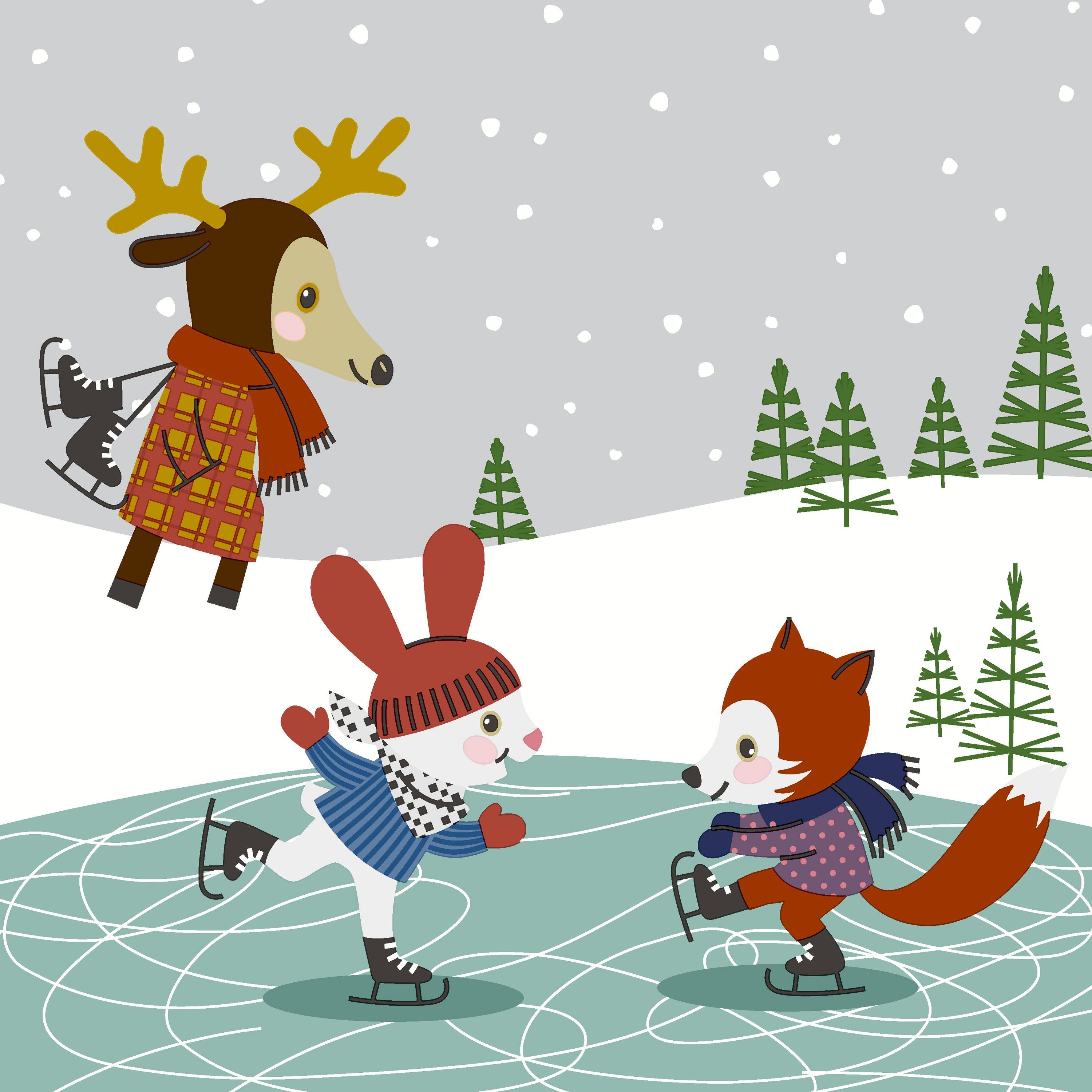 Paper+Design Papierserviette Happy Wintertime, (20 St), 33 cm x 33 cm