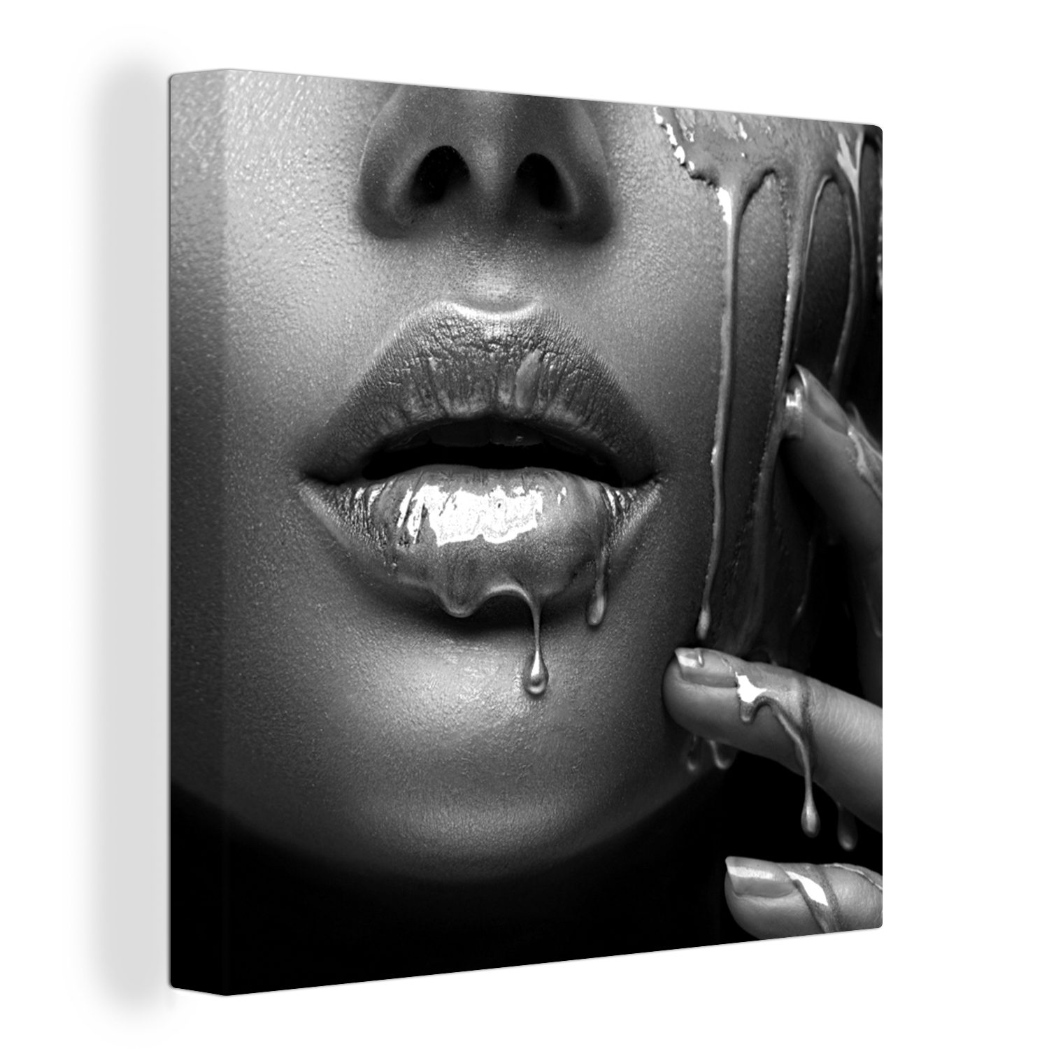 OneMillionCanvasses® Leinwandbild Frau - Farbe - günstig online kaufen