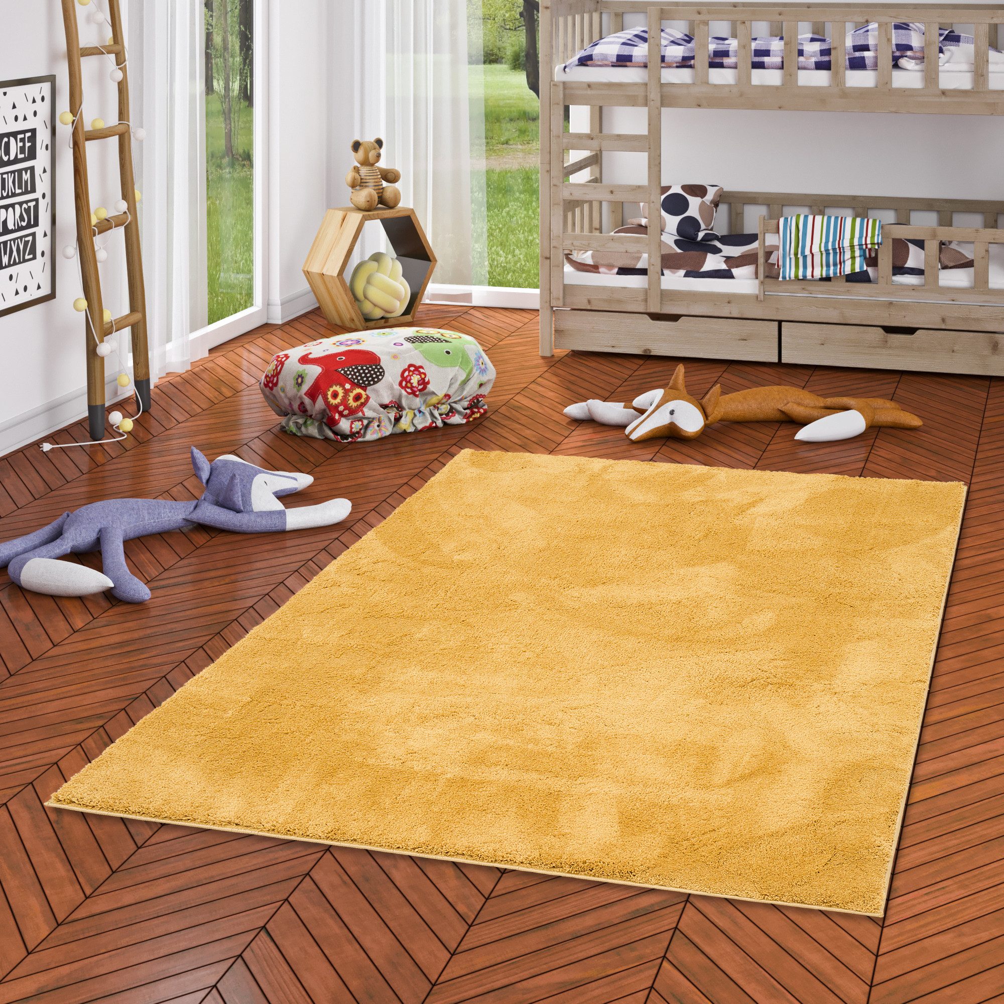 Pergamon Kinderteppich Kinderteppich Super Soft Hochflor Silky Kids, Rechteckig, Höhe: 30 mm