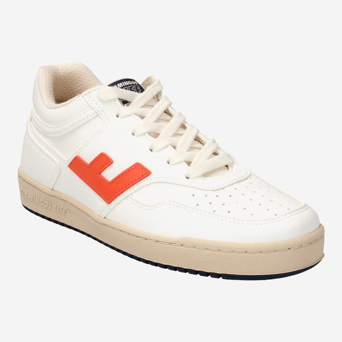 Flamingos Life Flamingos' Life RETRO 90’s WHITE ORANGE BICOLOR, Sneaker, Weiß, Herren Sneaker