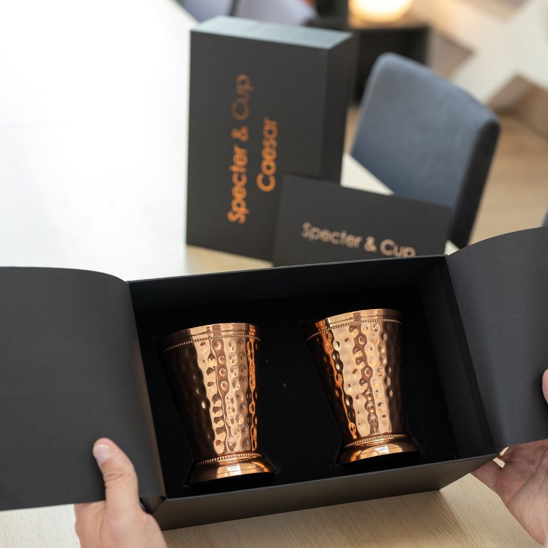 Specter & Cup Cocktail-Set Caesar - Kupferbecher-Set 2er-Set, (2-tlg., Cocktail-Kupferbecher 300 ml)