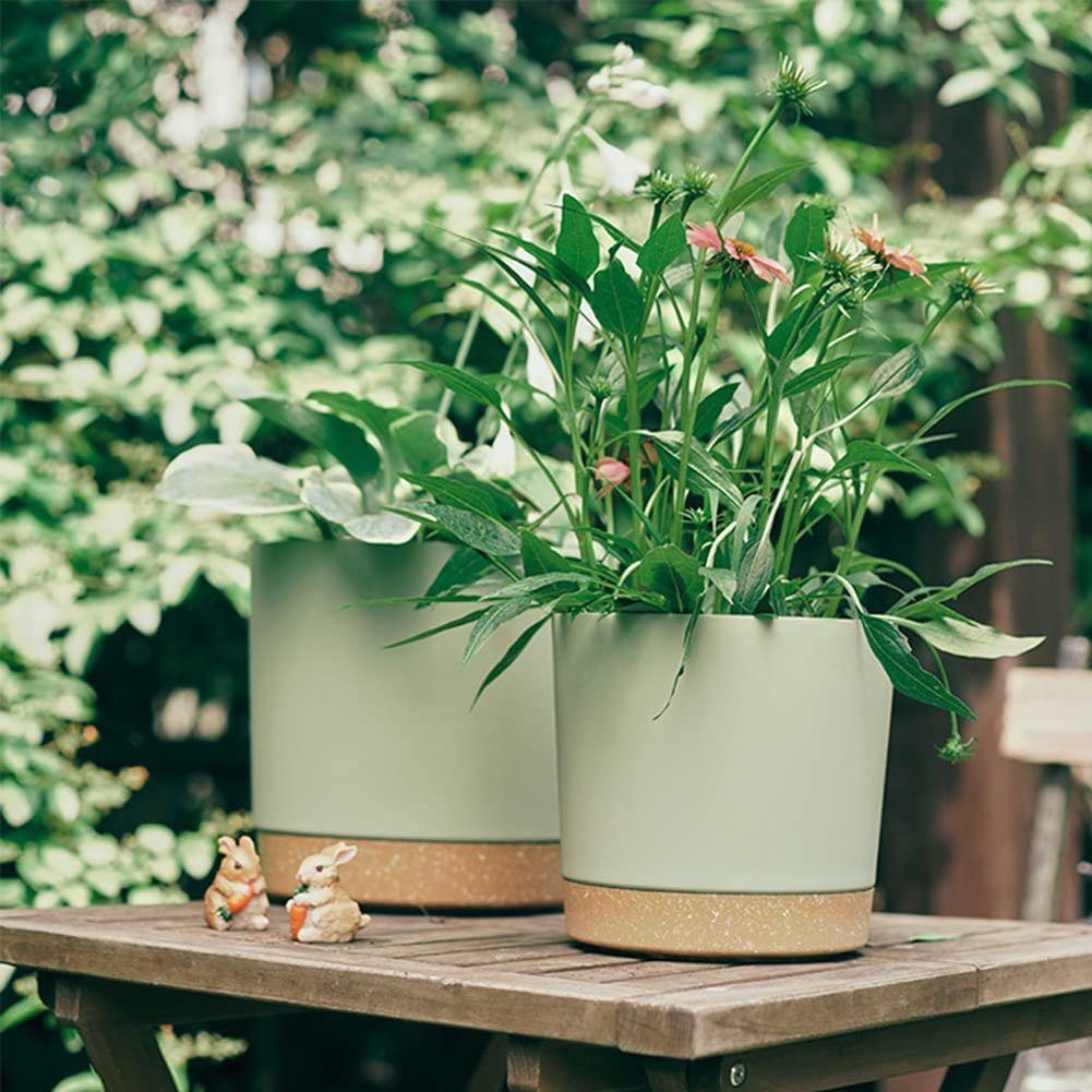 mit Ablaufloch Atäsi Zimmerpflanzen Blumentopf Blumentöpfe,übertöpfe für Untersetzer