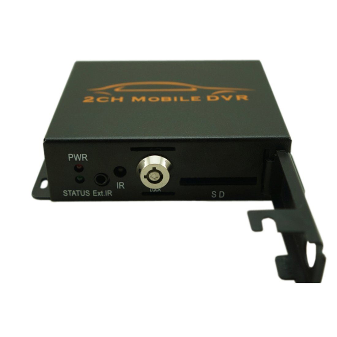 Bolwins Q57D Fahrzeug DVR Rekorder 2 Kanal für LKW Wohnmobil Bus SD Aufnahme Digitales Aufnahmegerät (2-Kanal DVR mit SD-Aufnahme bis 128GB und Alarmfunktion)