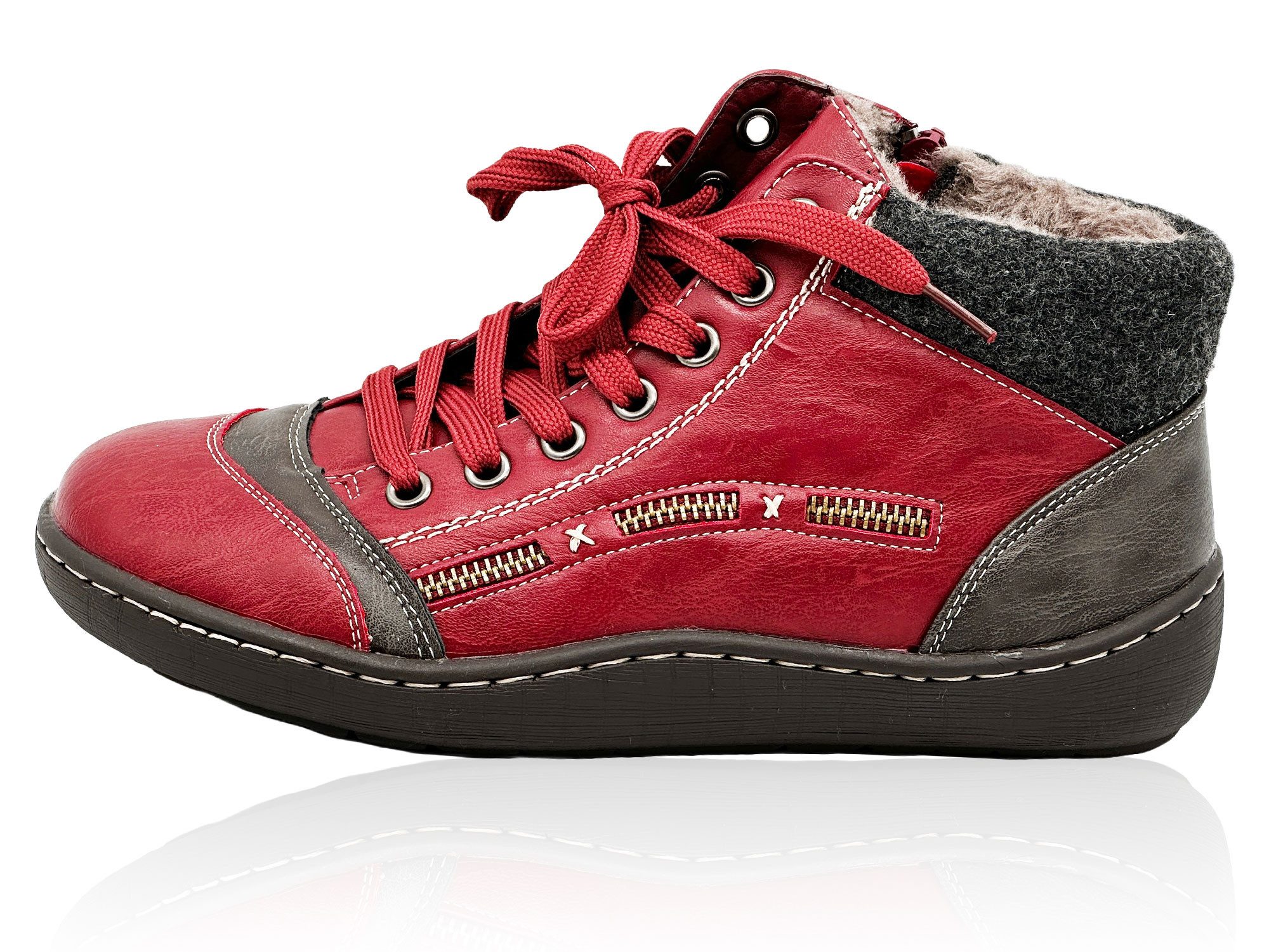Nowaland Gefütterte Winter-Boots mit warmem Innenfutter und flexiblem Komfort Westernstiefelette wärmendes Innenfutter – leichtes Tragegefühl – modernes Design