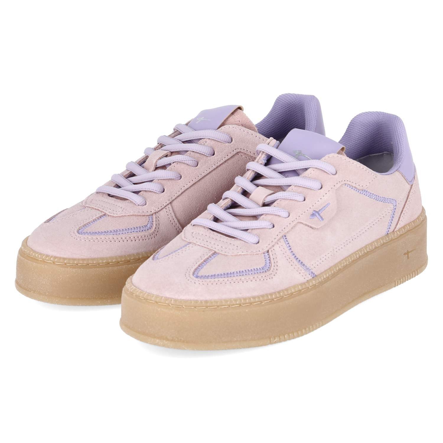 Tamaris Tamaris 1-23792-46-521 Damen Leder und Synthetik pink Schnürschuh