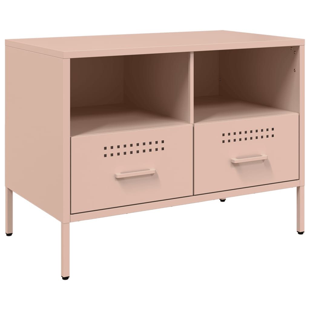 vidaXL TV-Schrank TV-Schrank Rosa 68x39x50,5 cm Stahl (1-St)