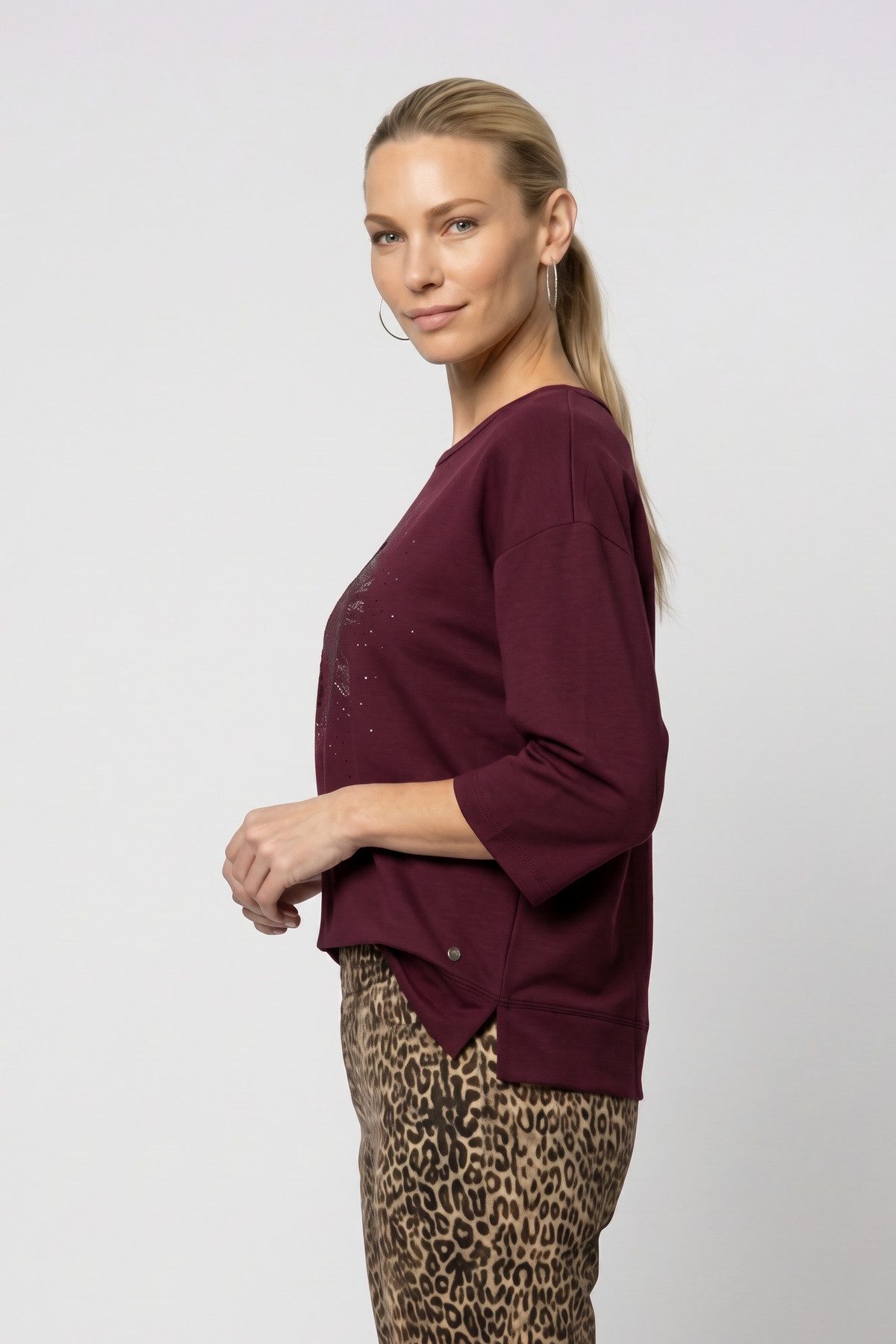 Monari Sweatshirt Sweatshirt Schmuck Regular fit mit Rundhalsausschnitt