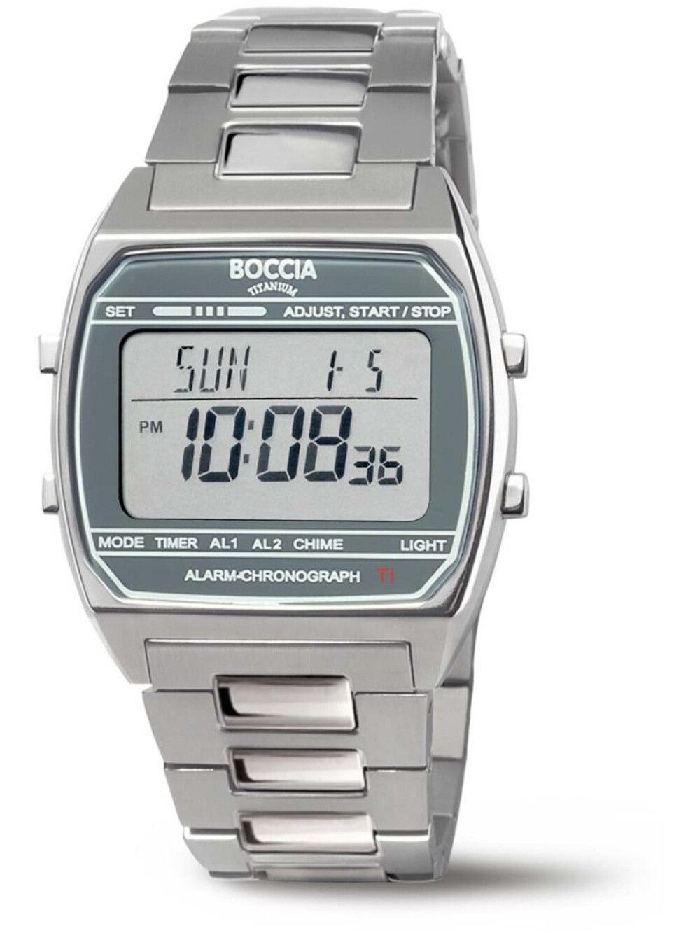 Boccia Quarzuhr Boccia 3738-05 Herrenuhr Titanium Digital Chronograph 37mm 5ATM Boccia 3738-05 Herrenuhr Titanium Digital Chronograph 37mm 5ATM