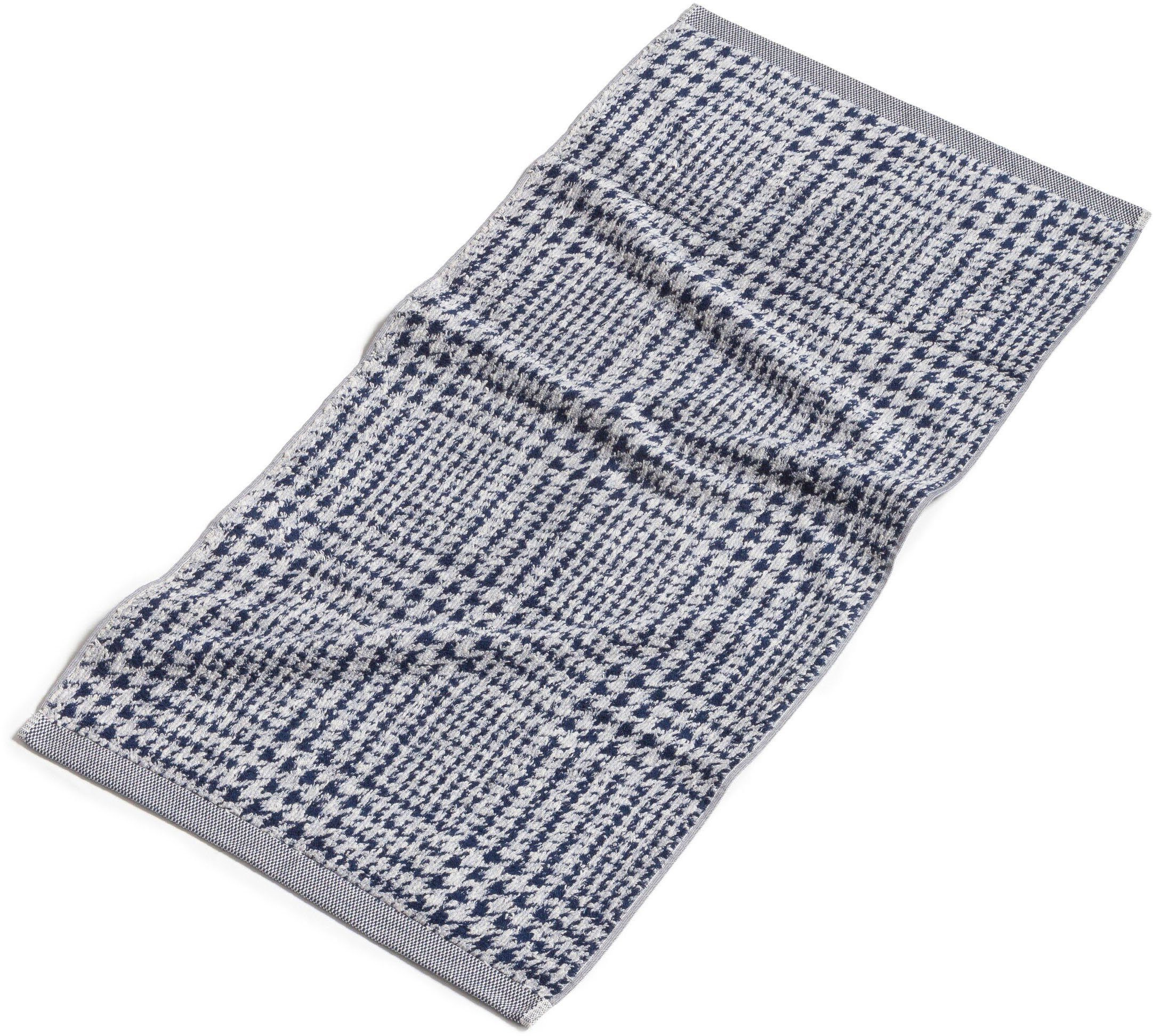 Möve Duschtuch Brooklyn Glencheck, Walkfrottier (1-St), Made in Germany