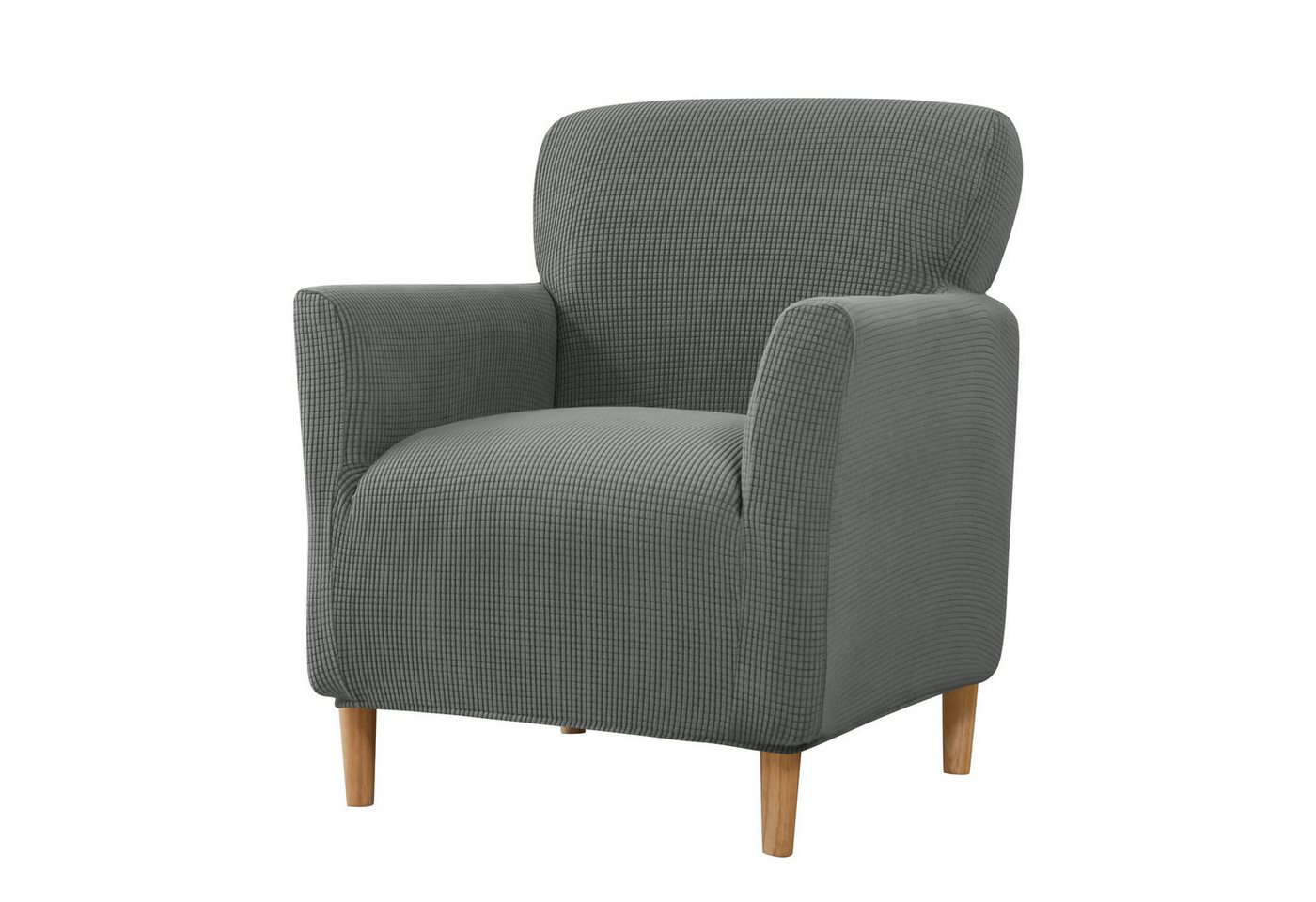 Agger Relaxsesselhusse Sesselhusse Bezug, Sessel Überzug mit Armlehnen – Dehnbarer, Sesselbezug Stretch aus Weichem Strickstoff, Waschbarer Bezug