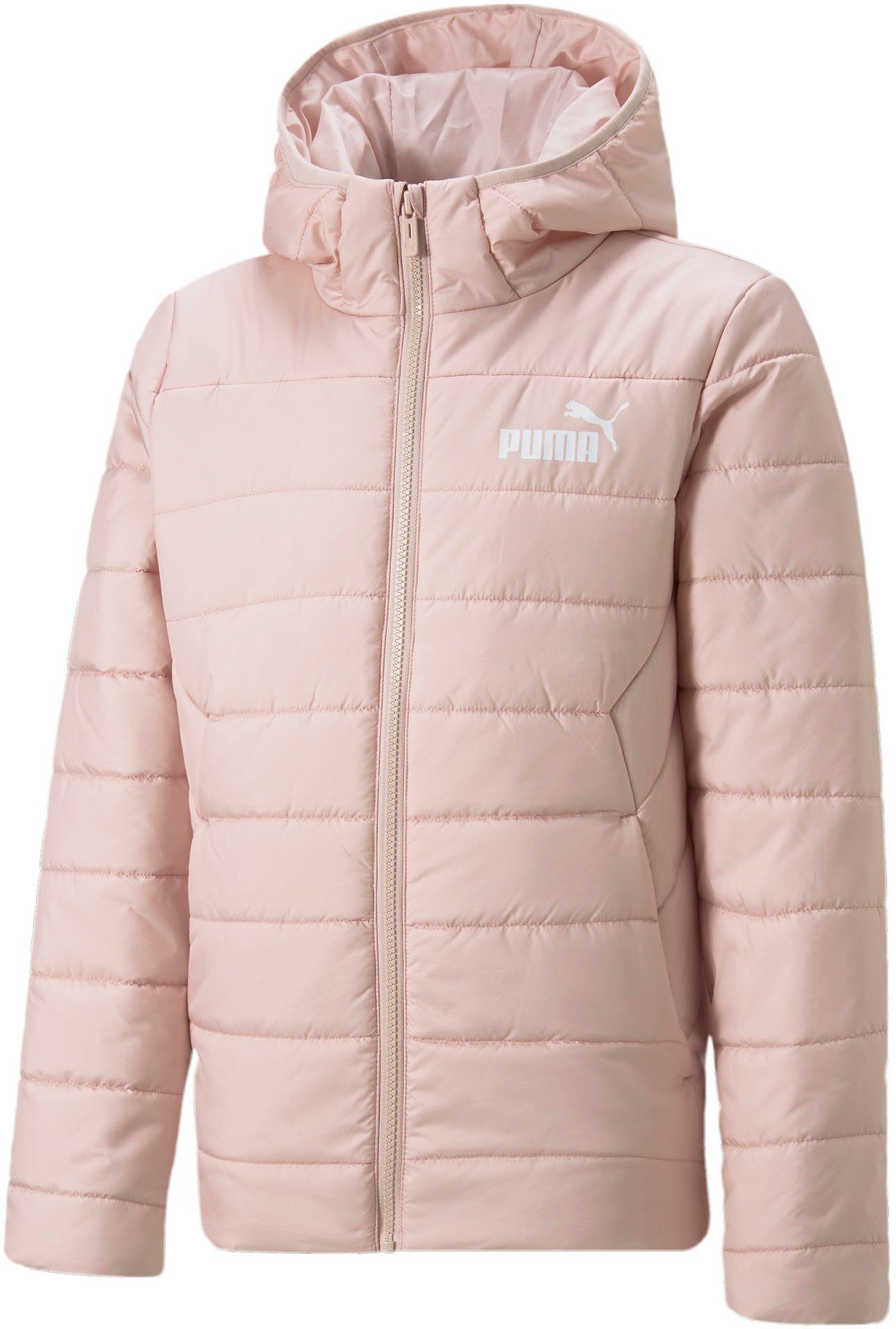 Winterjacke rosé ESS PUMA HOODED PADDED JACKET