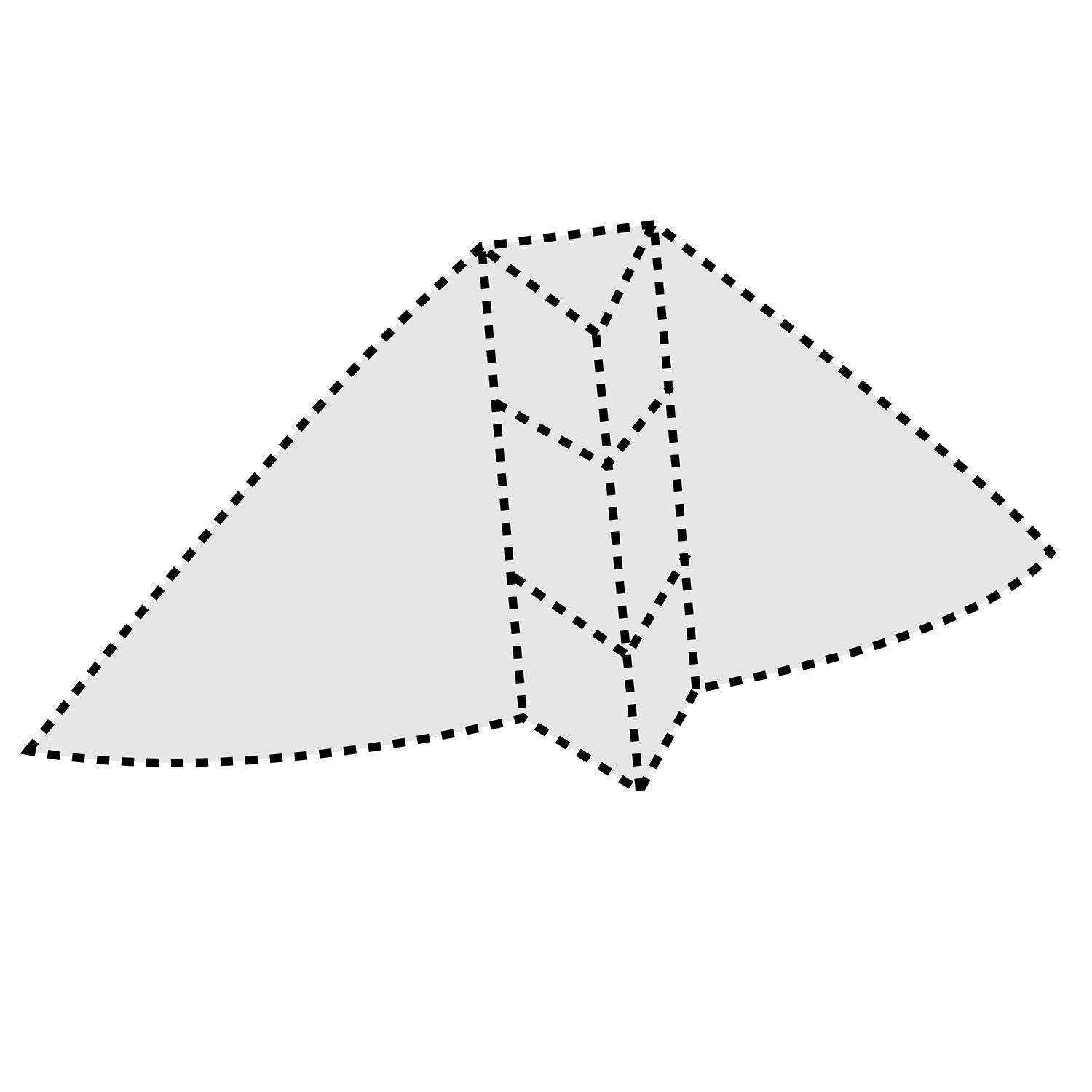 Wolkenstürmer Flug-Drache Bastelbausatz Drachen - Basteldrachen - Bastel-Drachen, (Drachenbausatz, 1-tlg), DIY Kinderdrachen Delta Conyne Einleinerdrachen 105cm Set
