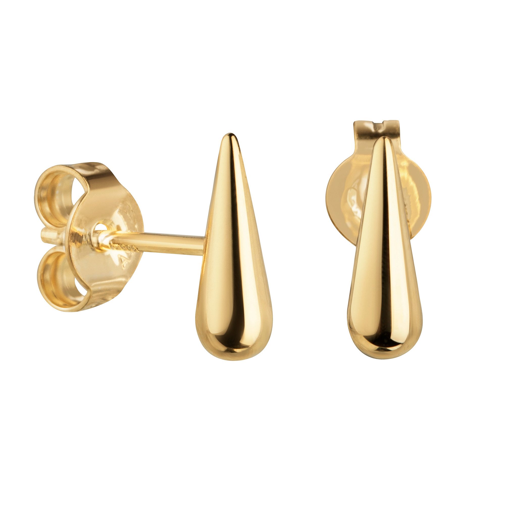 Paar Ohrstecker Tropfen Ohrstecker 750 Gold