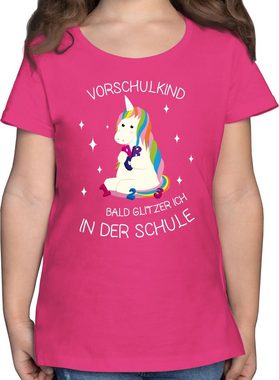 Shirtracer T-Shirt Vorschul-Kind Einhorn Einschulung Mädchen