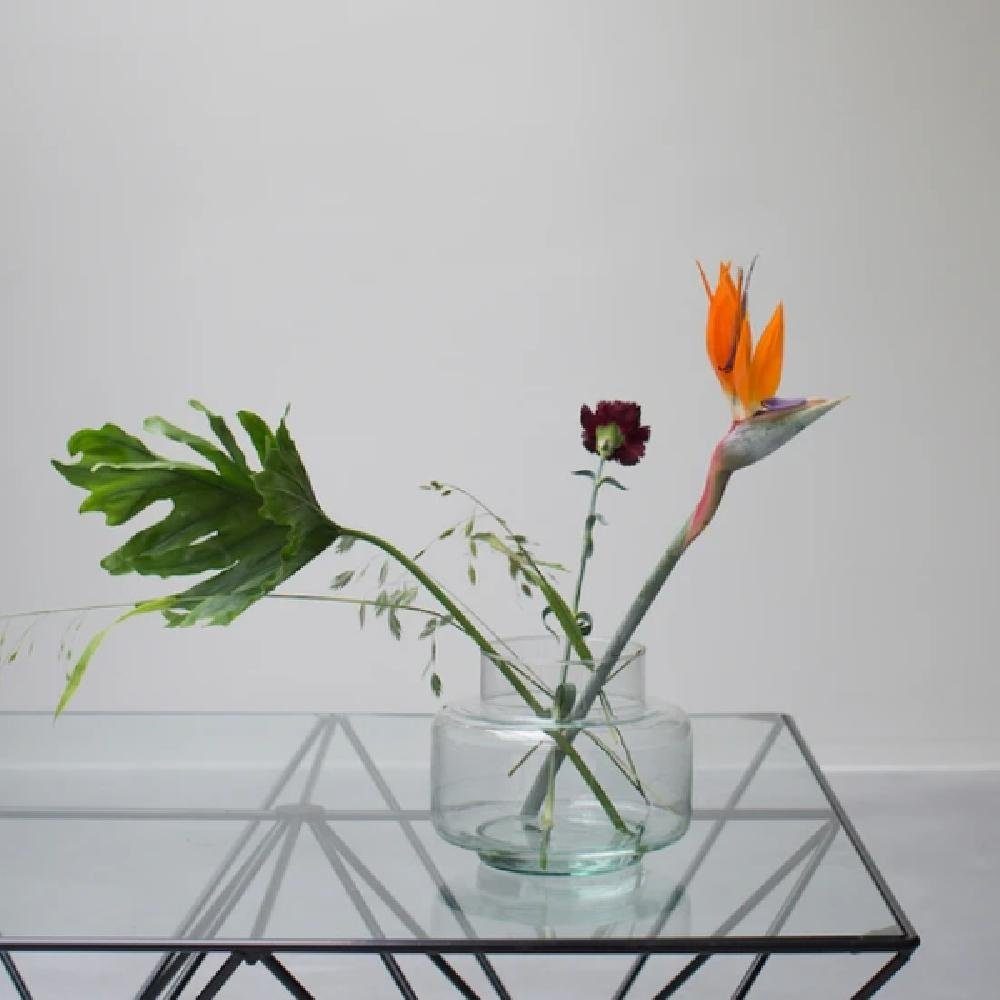 Urban Nature Culture Dekovase Vase Recycled Glass Transparent (22x18cm)