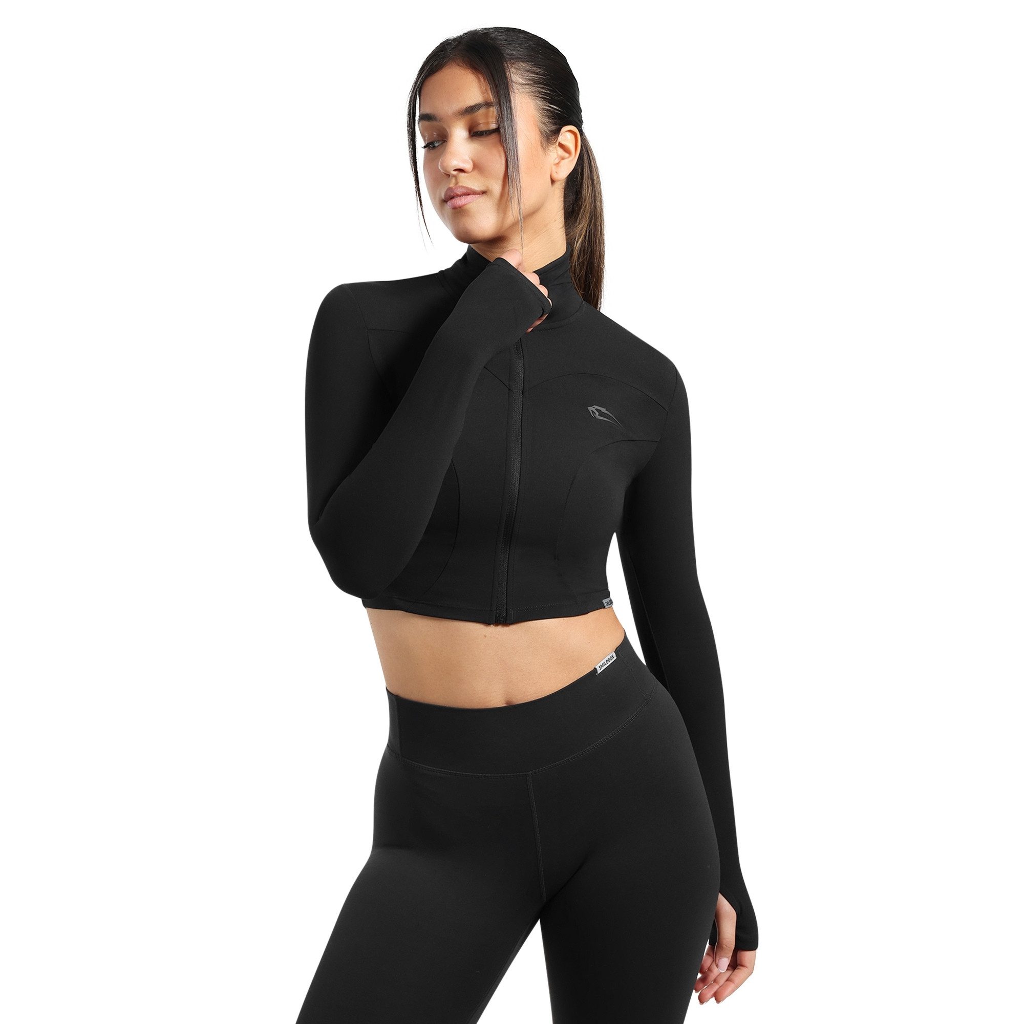 Smilodox Outdoorjacke Brianna, Cropped Laufjacke mit Stehkragen, Activewear günstig online kaufen