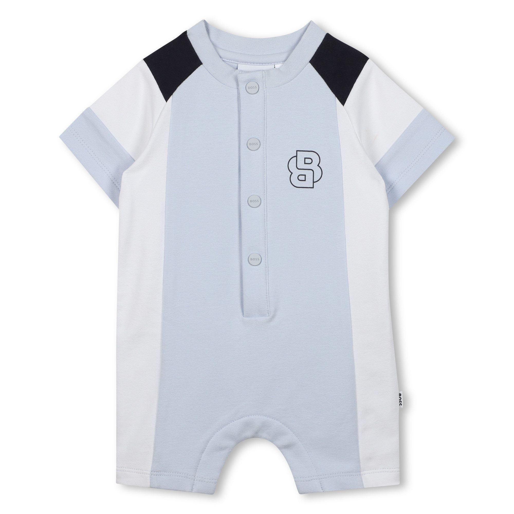 Boss Kidswear Strampler BOSS Kidswear kurzer Strampler in Hellblau für den Sommer