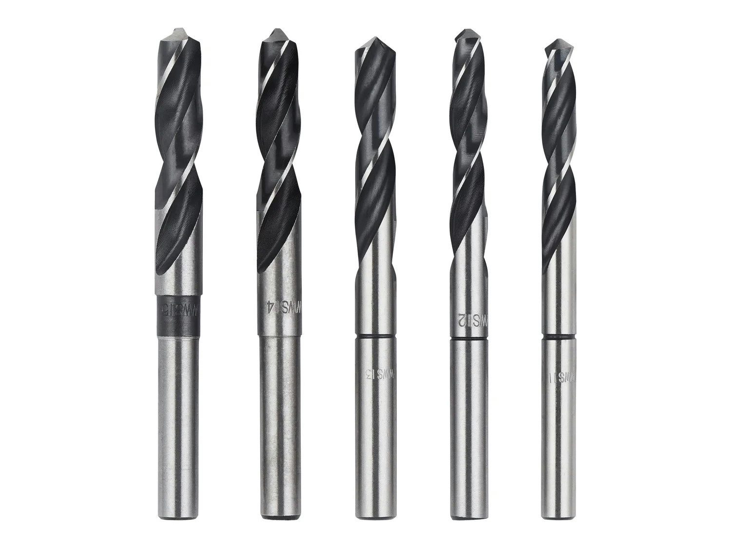 Parkside Spiralbohrer Parkside HSS Spiralbohrer Set WWS-SPS5, (5-tlg), Bohrerschaft aus Karbonstahl mit HSS-Spitze