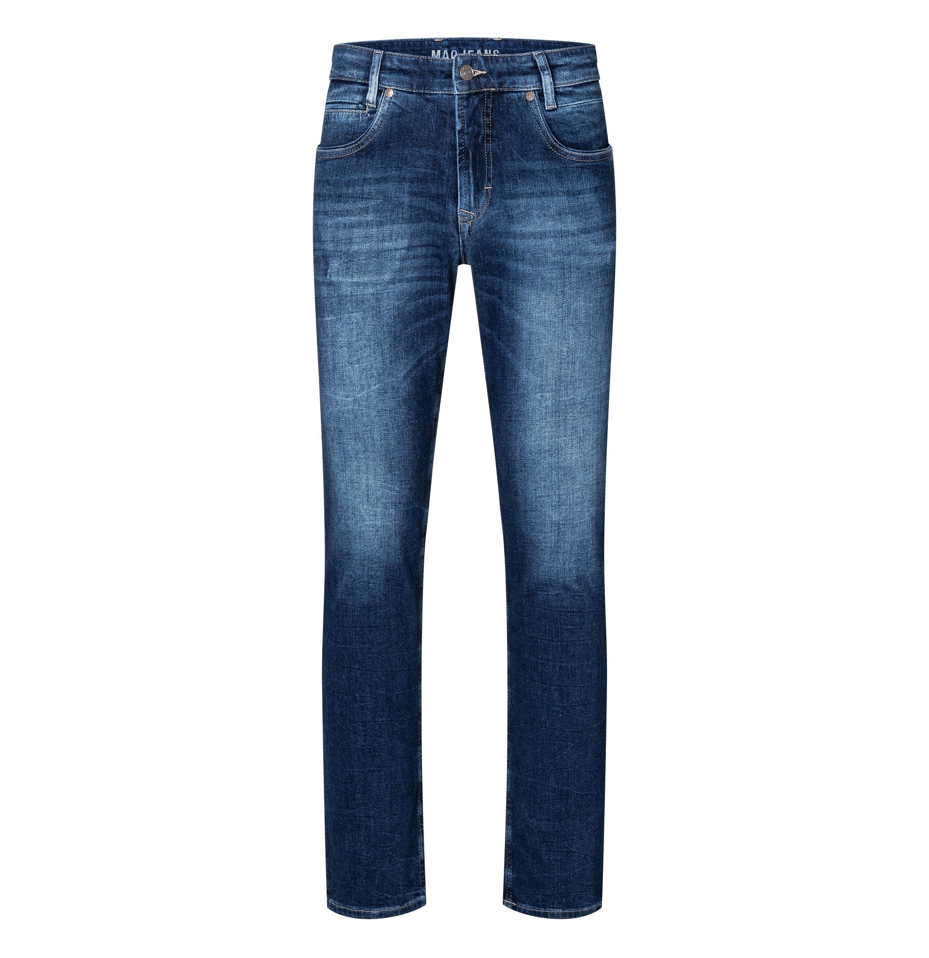 MAC 5-Pocket-Jeans MAC ARNE PIPE dark blue used 0517-00-1975 H677 - CASHMERE DENIM