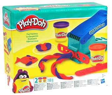 Play-Doh Knete Play-Doh Knetwerk Fun Factory mit 8er Pack Knete Neon Farben