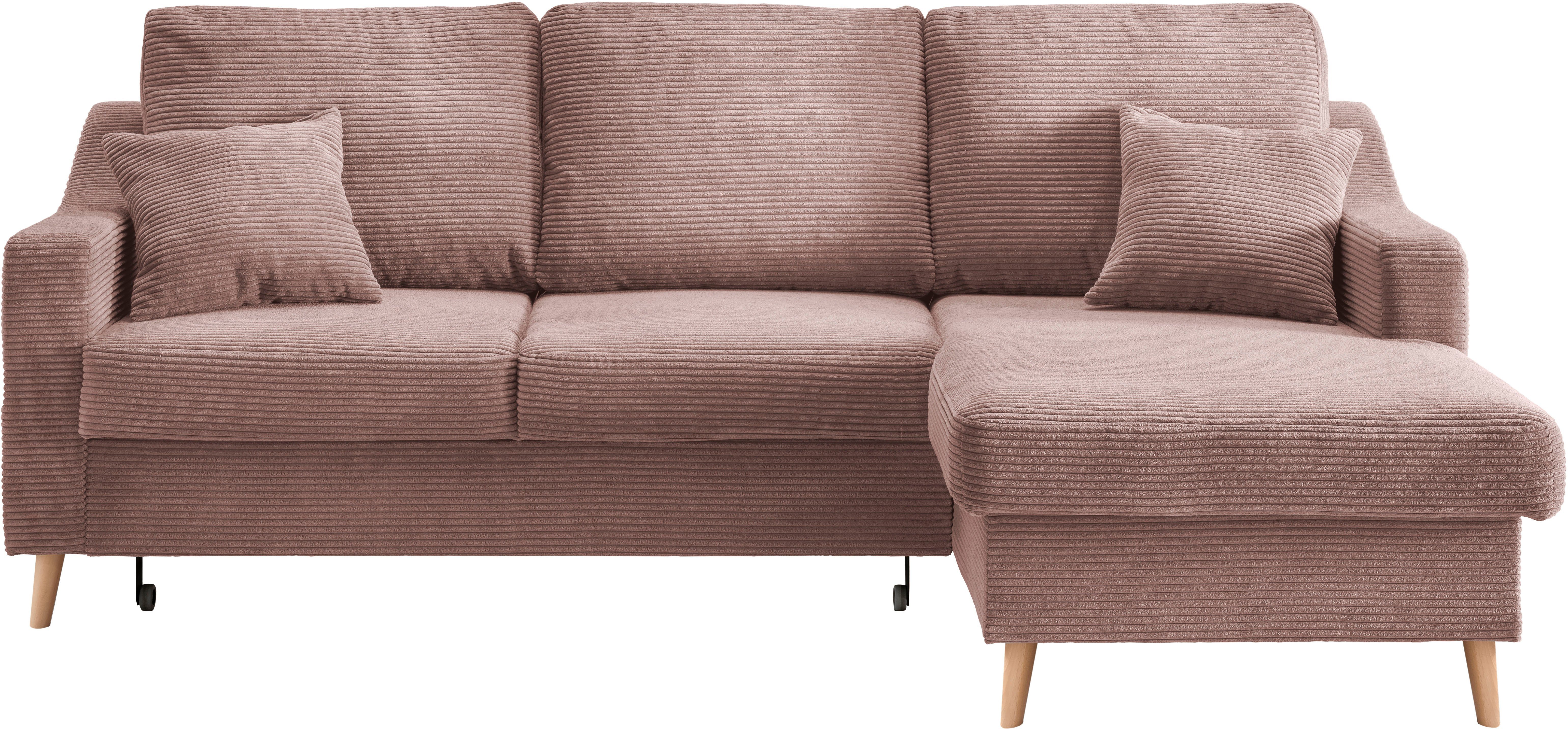 INOSIGN Ecksofa Valentina L-Form, 2 Zierkissen, günstig online kaufen