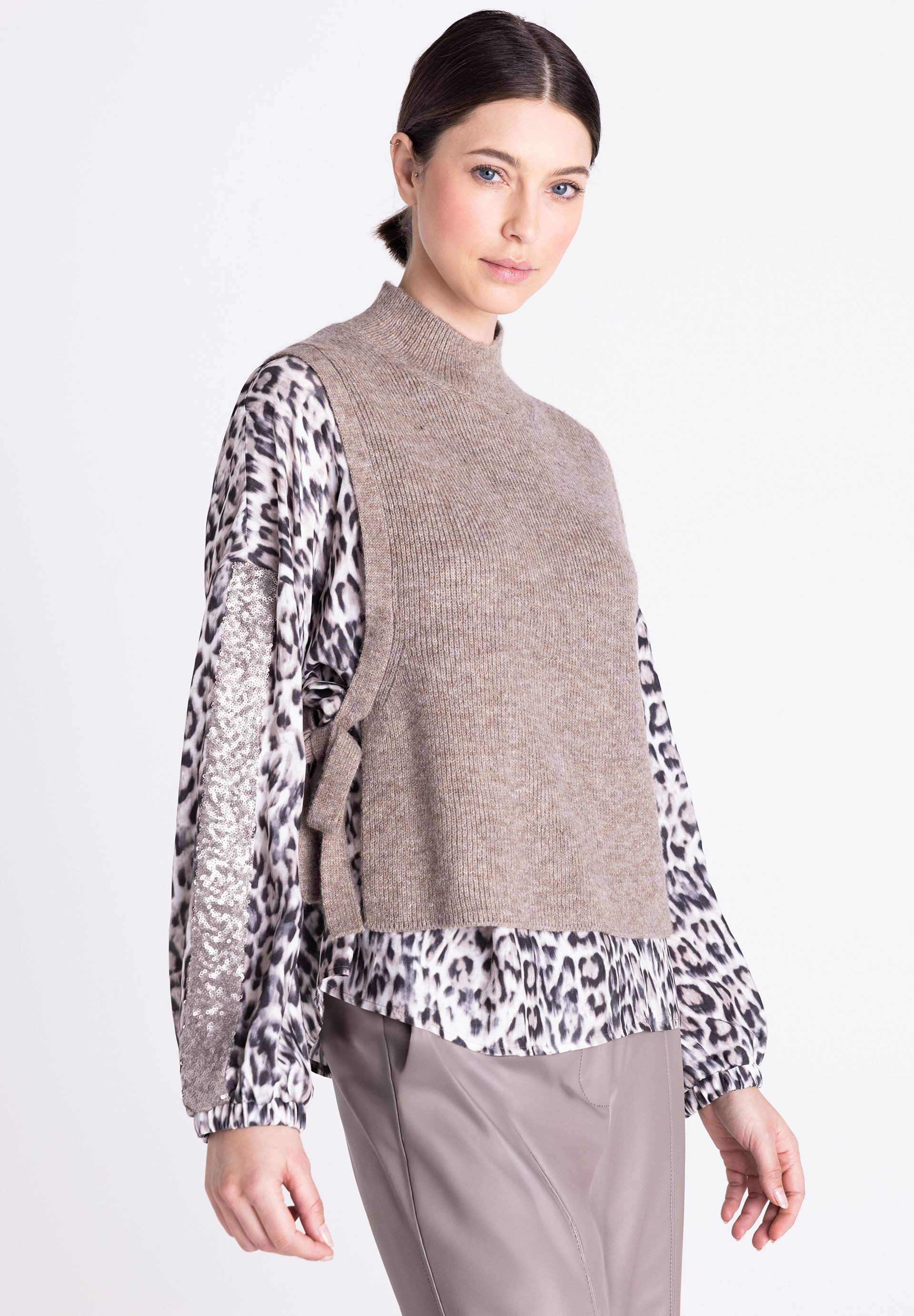 TUZZI Strickpullover mit Raffung