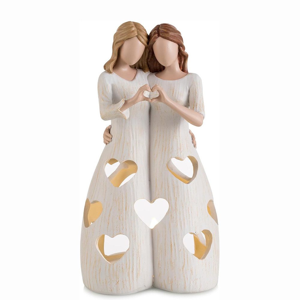 Coonoor Kerzenständer Geschenk zum Muttertag Mutter und Tochter umarmen den günstig online kaufen