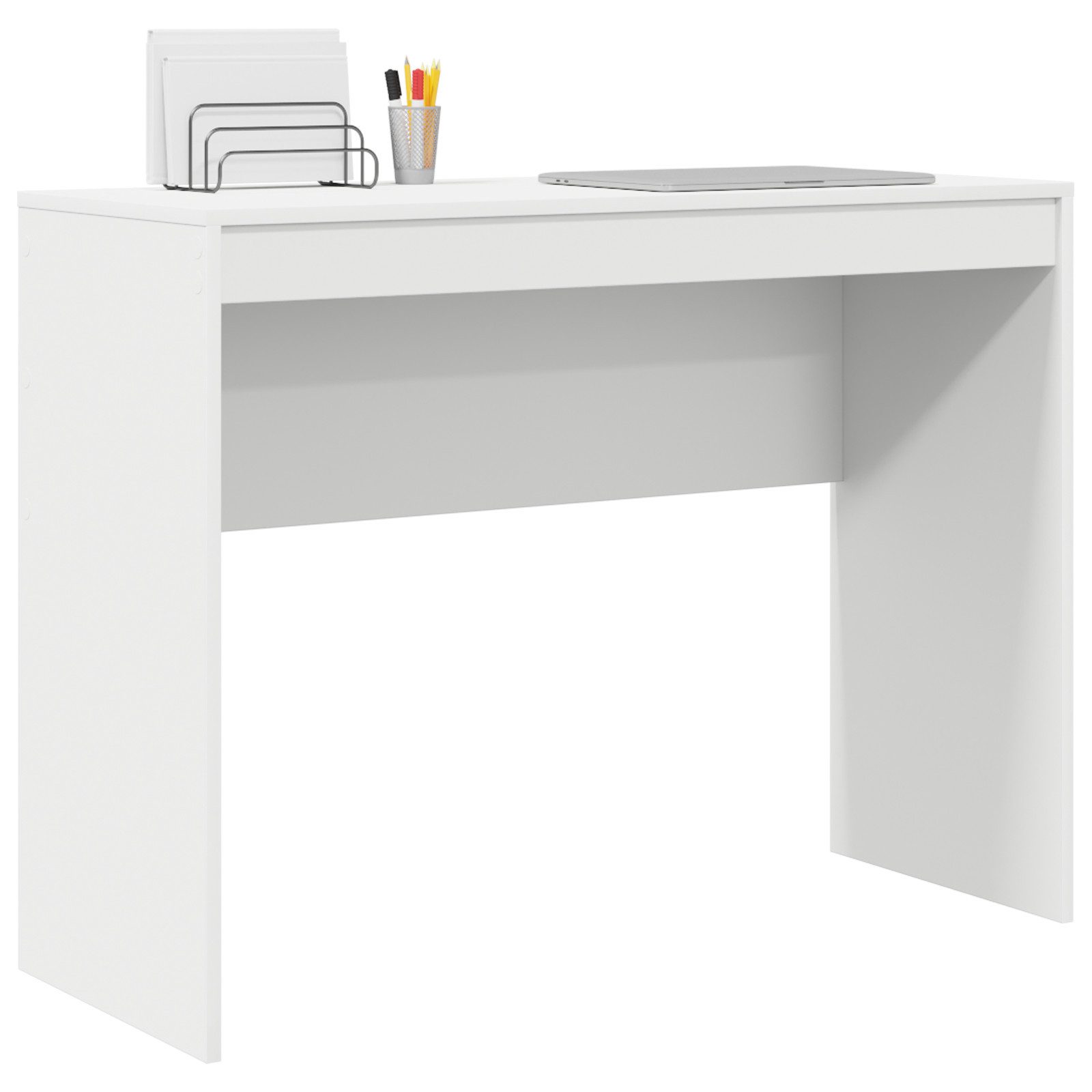 vidaXL Schreibtisch Schreibtisch Weiß Spanplatte Mittel günstig online kaufen