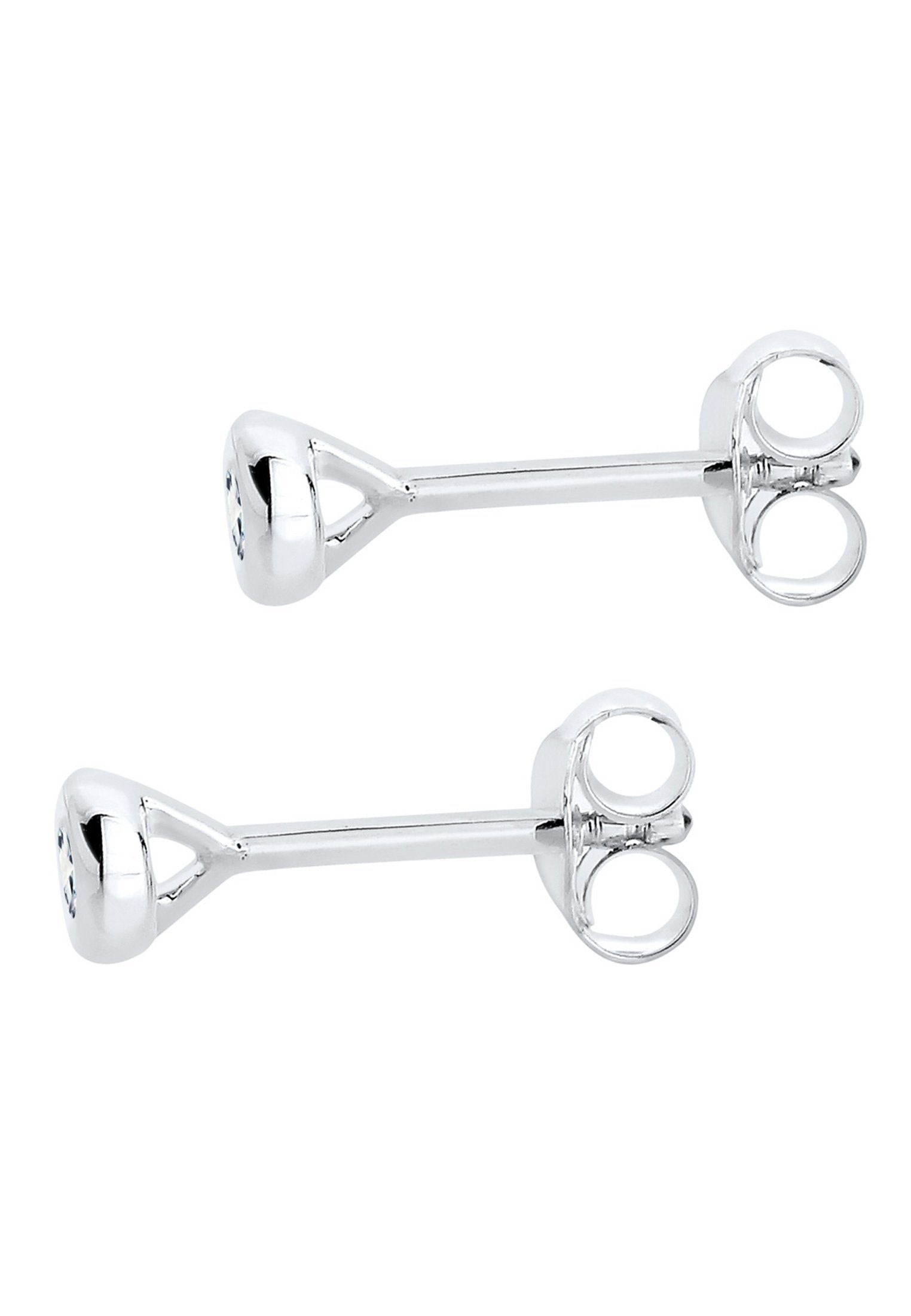 Elli DIAMONDS Paar Ohrstecker Ohrstecker Diamant Brillantschliff (0.06 ct) 925 Silber